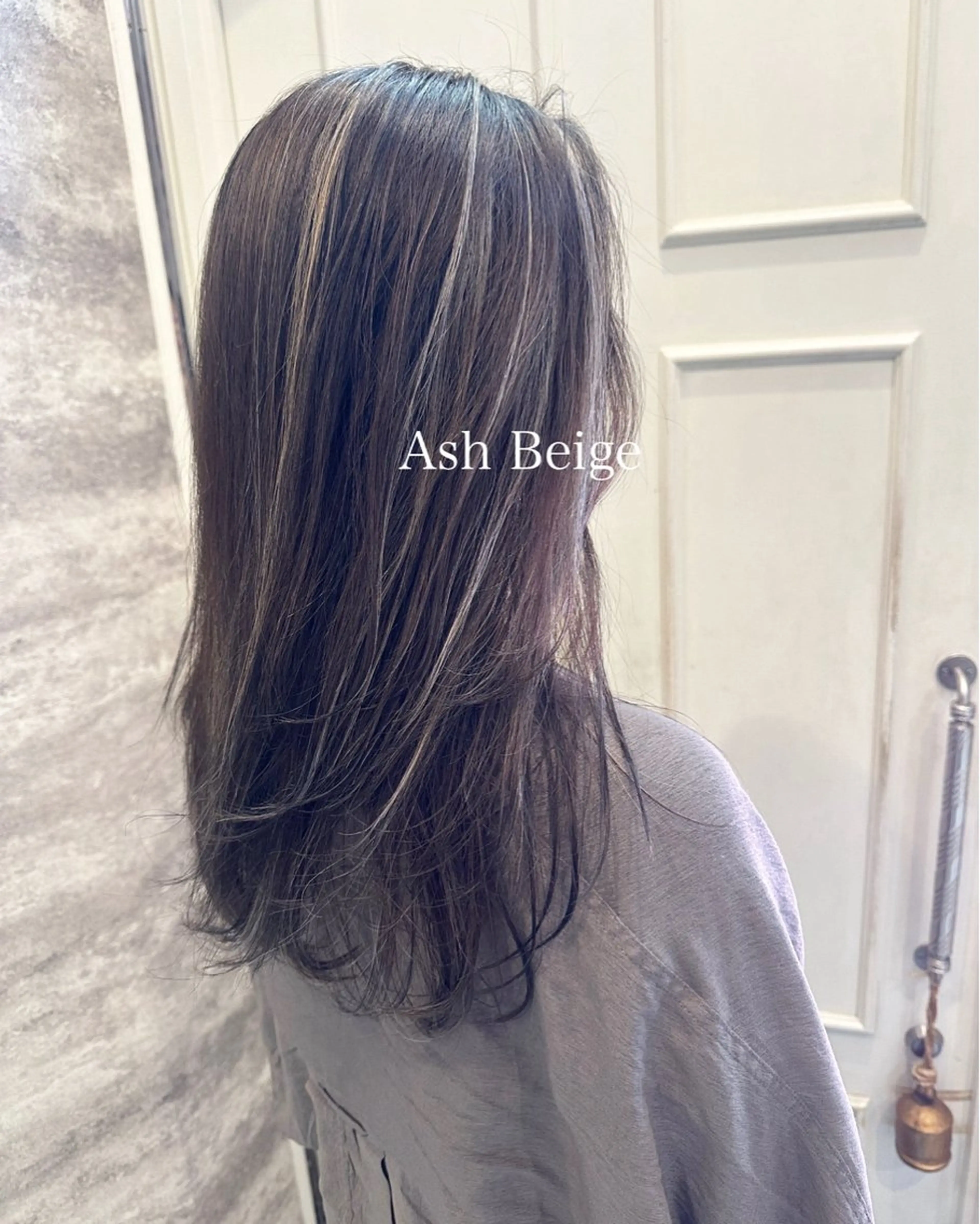 ロング カラー アッシュ ベージュカラー ブリーチ ブルーカラー ダブルカラー 💈Blanco💈 カラー&ケア🌈のヘアスタイル