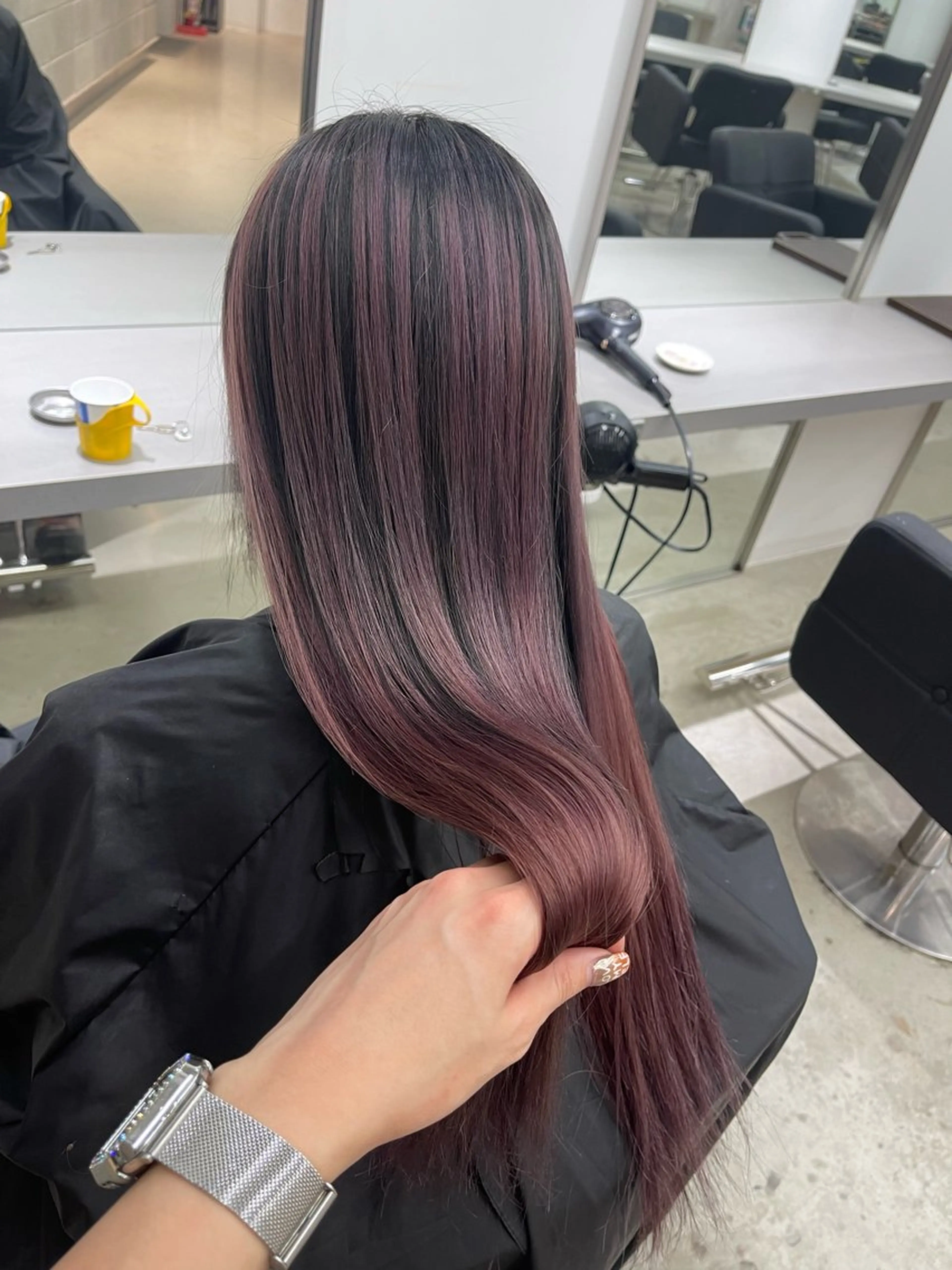 ロング カット ヘアカラー 店長　MANAMI ／ブリーチ／骨格ボブのヘアスタイル
