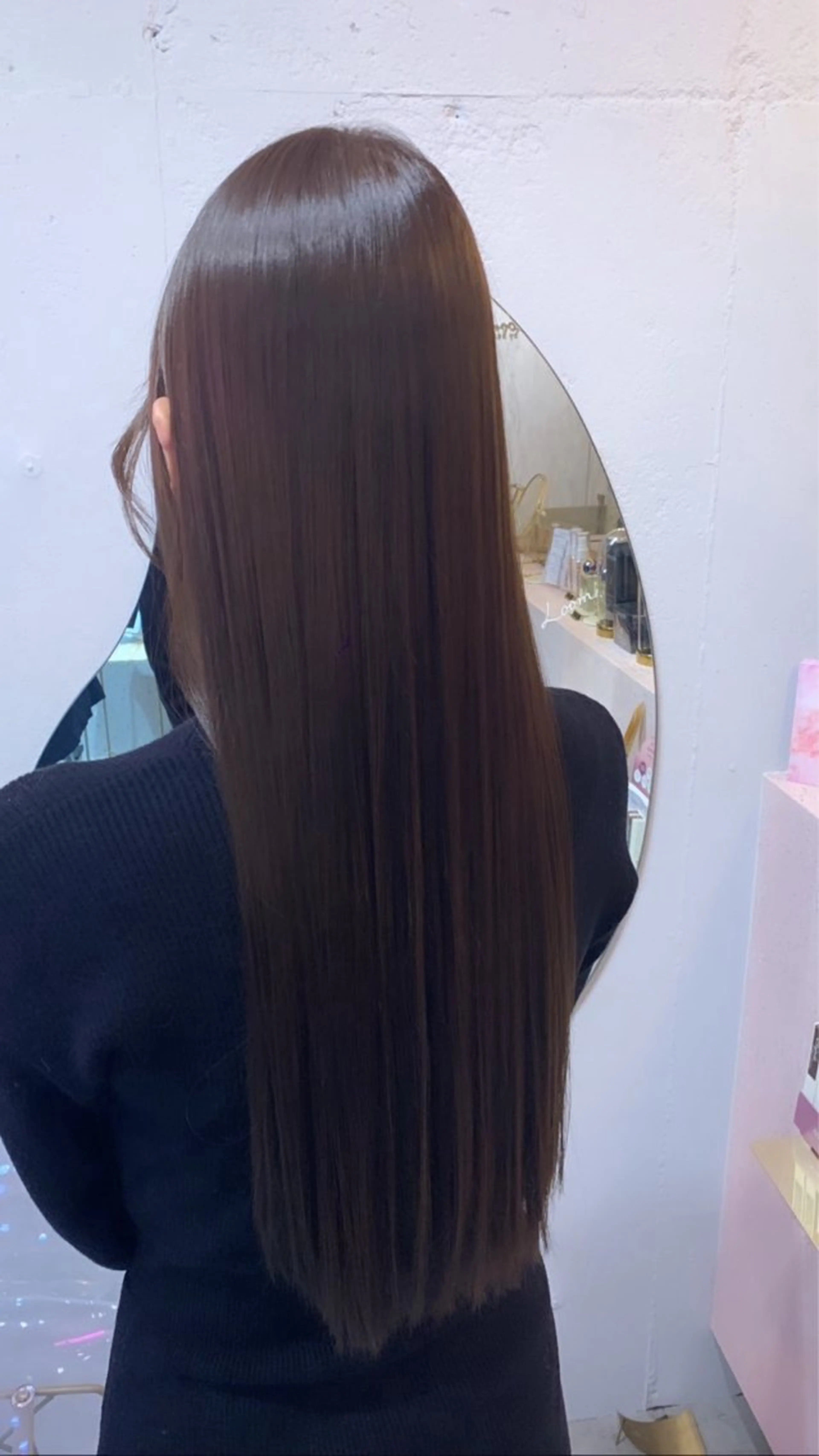 ミディアム 縮毛矯正 縮毛矯正 新宿/韓国ヘア kurea🪽♡のヘアスタイル