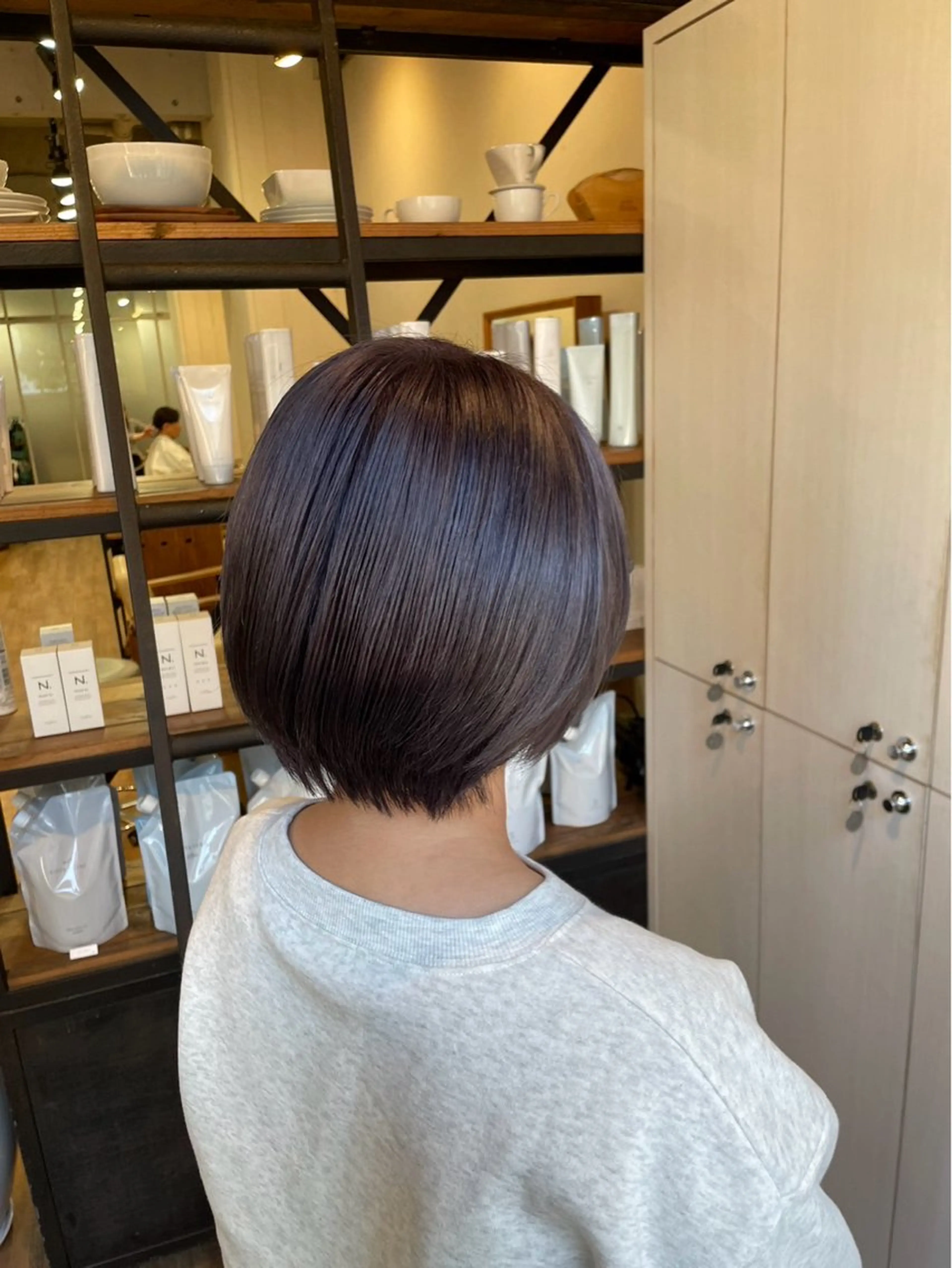 ショート ヘアカラー 齋藤 隼之介のヘアスタイル