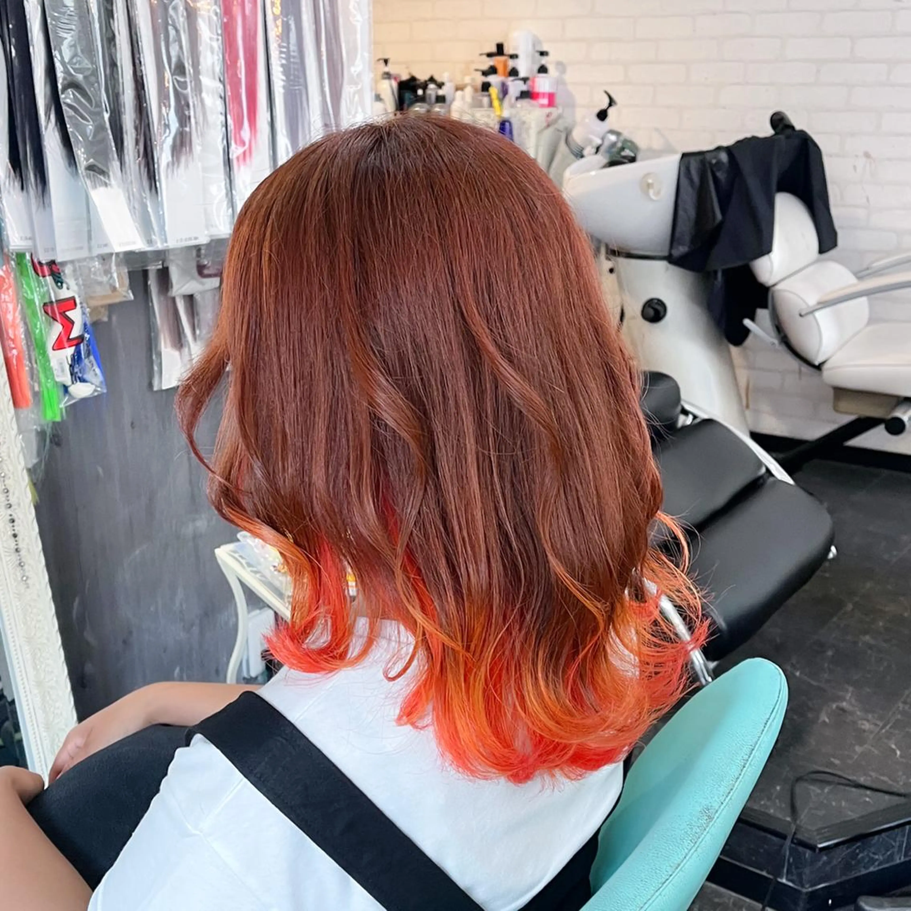 ミディアム カラー ヘアアレンジ ヘアカラー トリートメント Kimura Shinyaのヘアスタイル