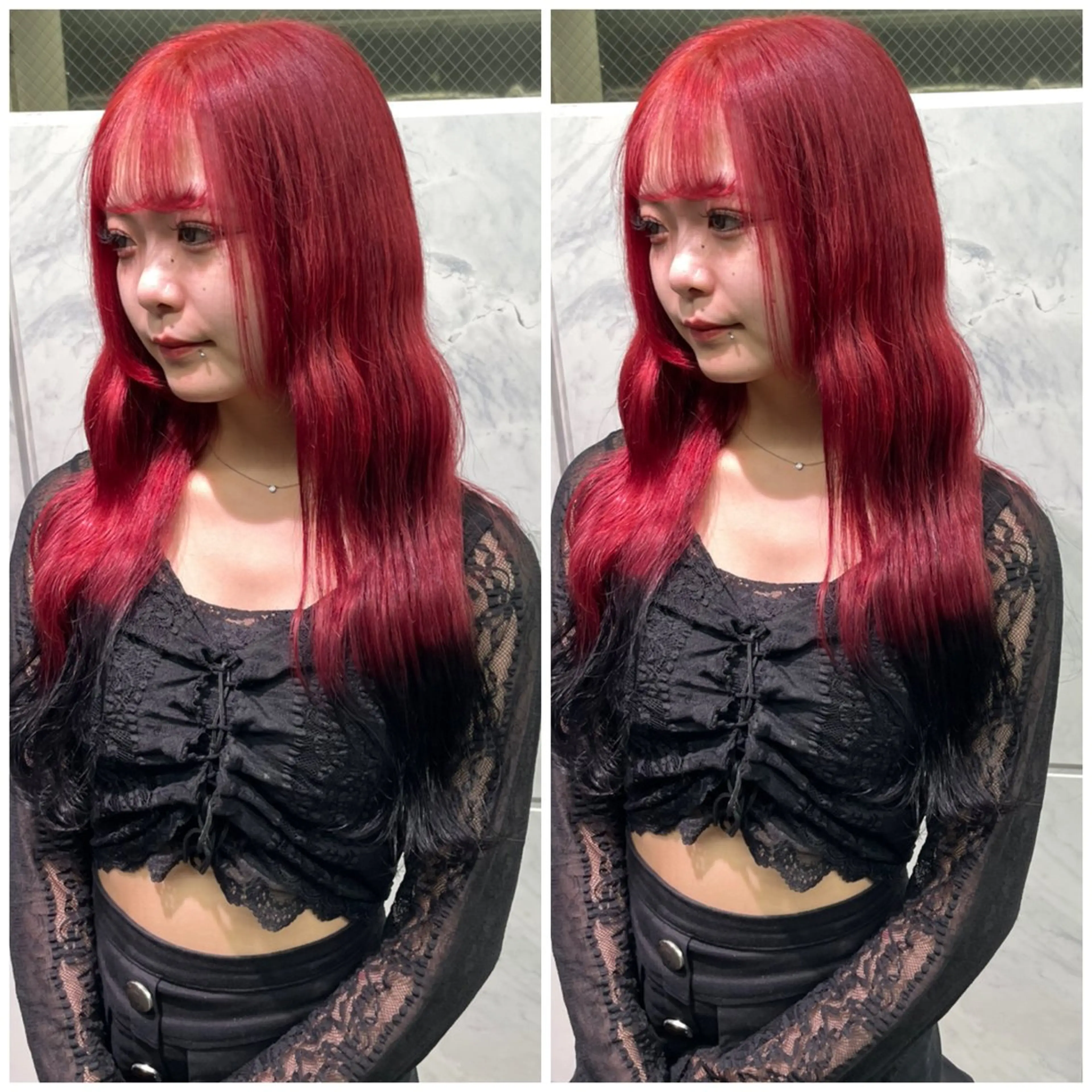 ロング ヘアカラー エクステ 🦋プルエクステ ARISA🦋のヘアスタイル