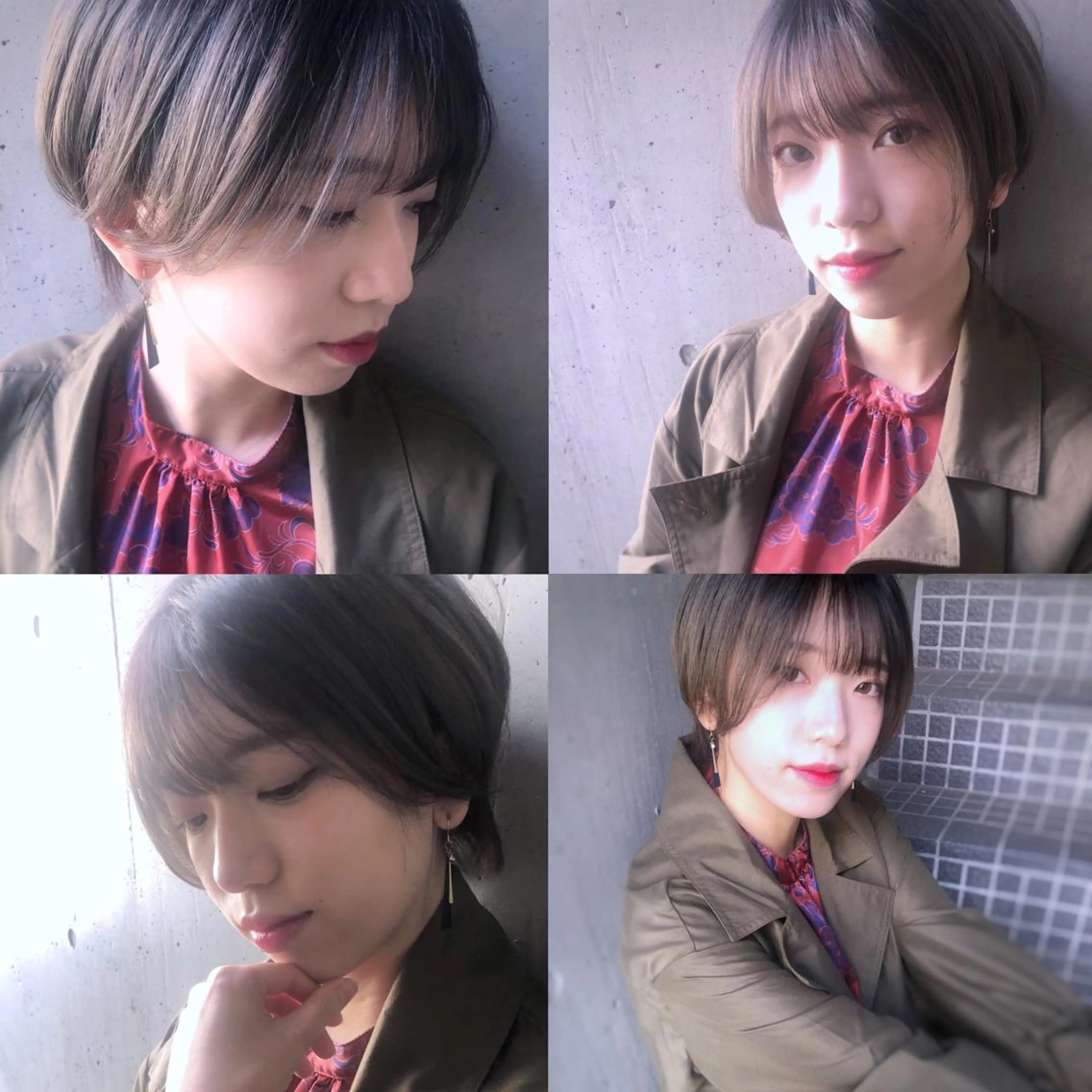 ショート カラー ボブ 山本 芳喜のヘアスタイル