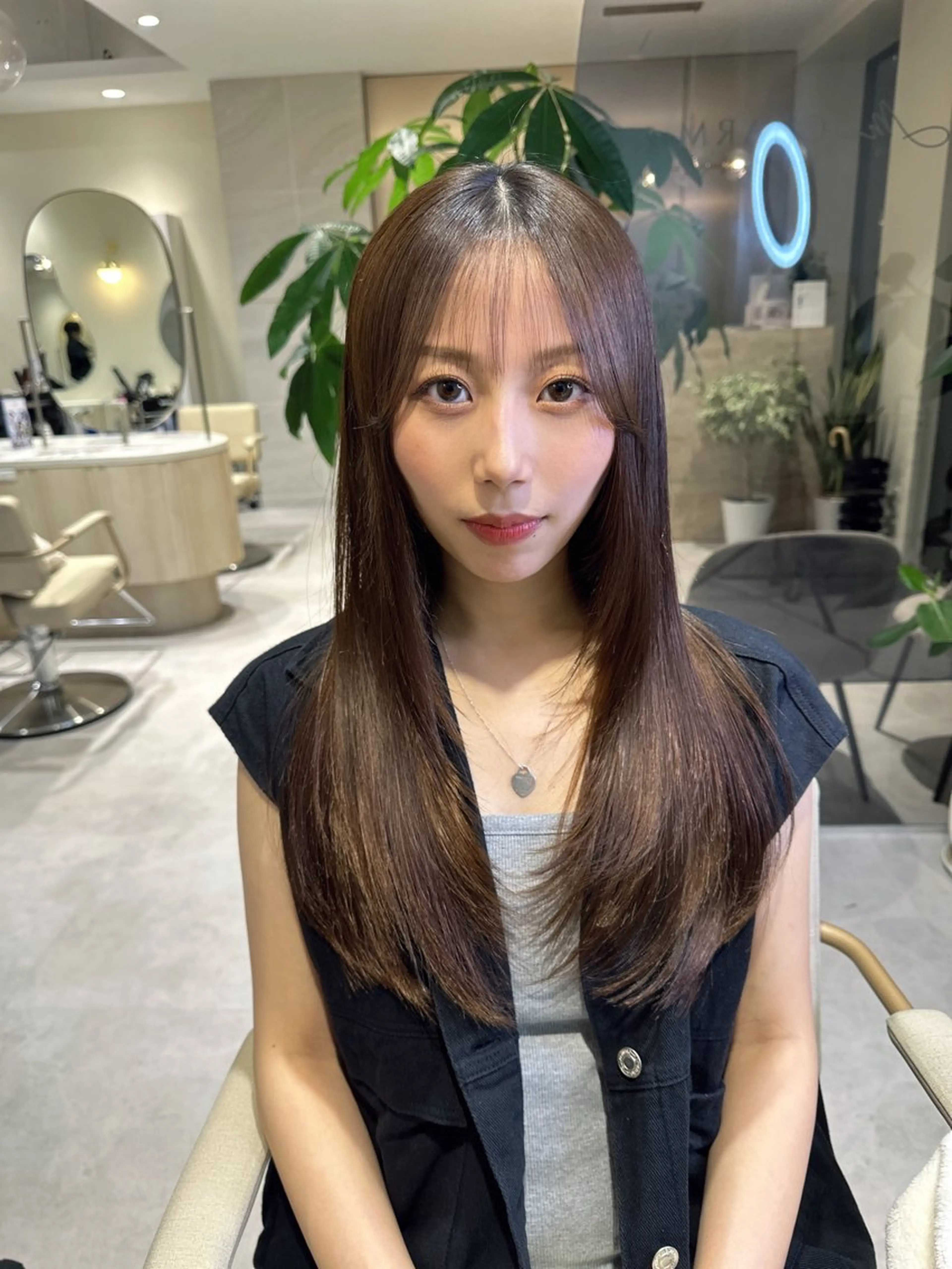 ロング カット ヘアカラー 金子侑史 /縮毛矯正の人のヘアスタイル