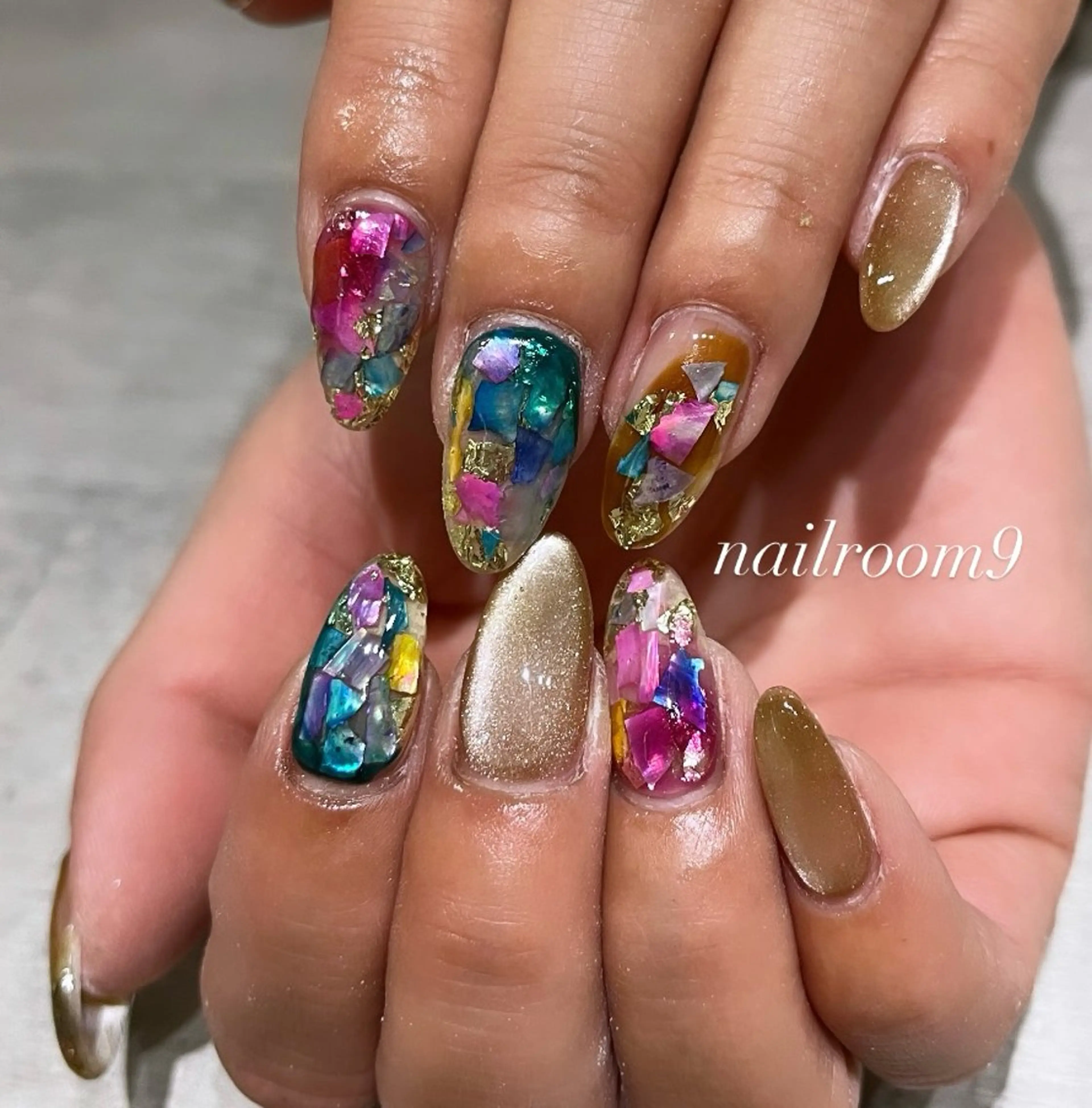 ネイル アートネイル ハンドネイル nail room9 ☺︎のネイルデザイン