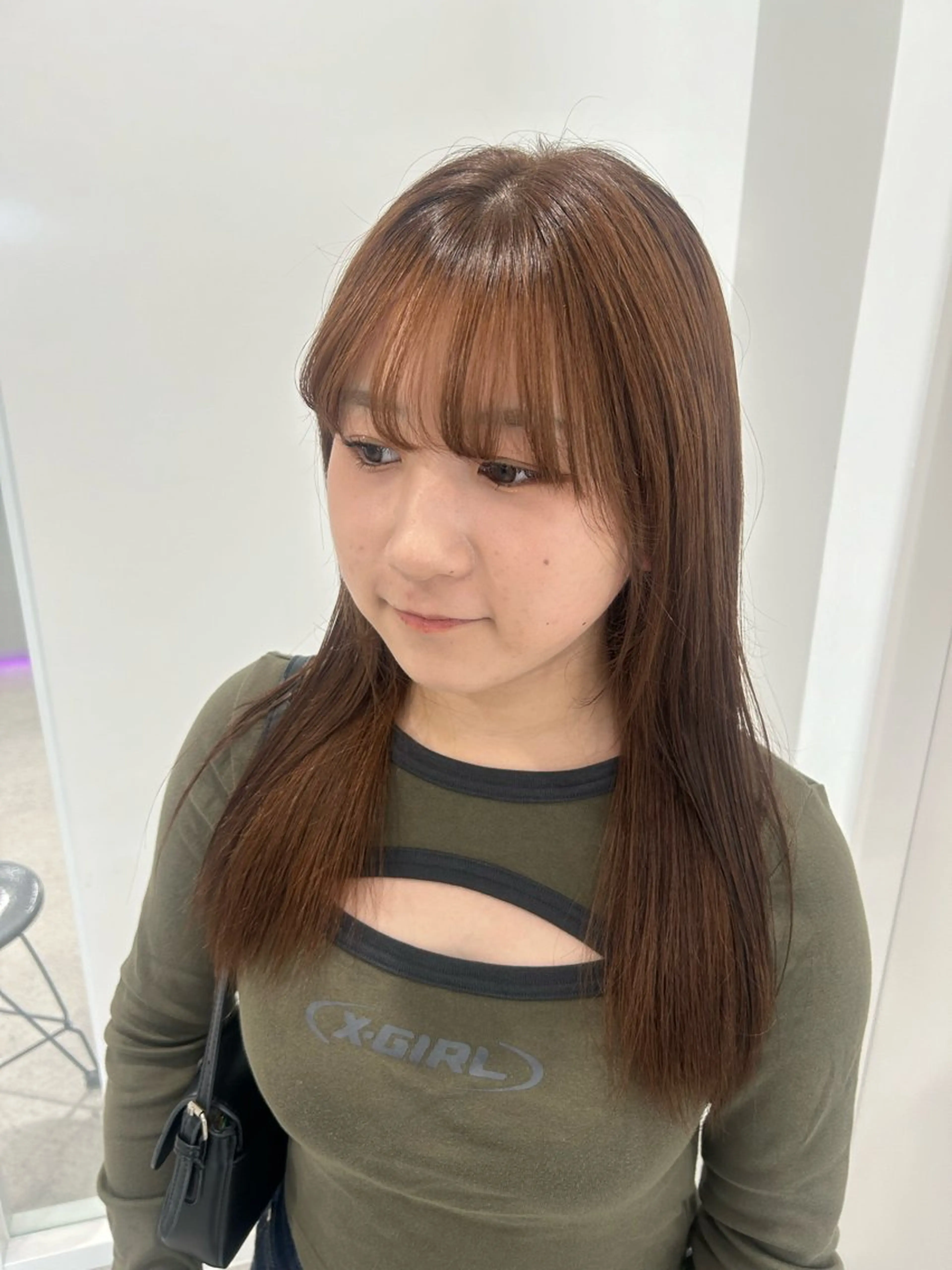 ロング カラー 愛結 暖色カラー🎀🩰のヘアスタイル