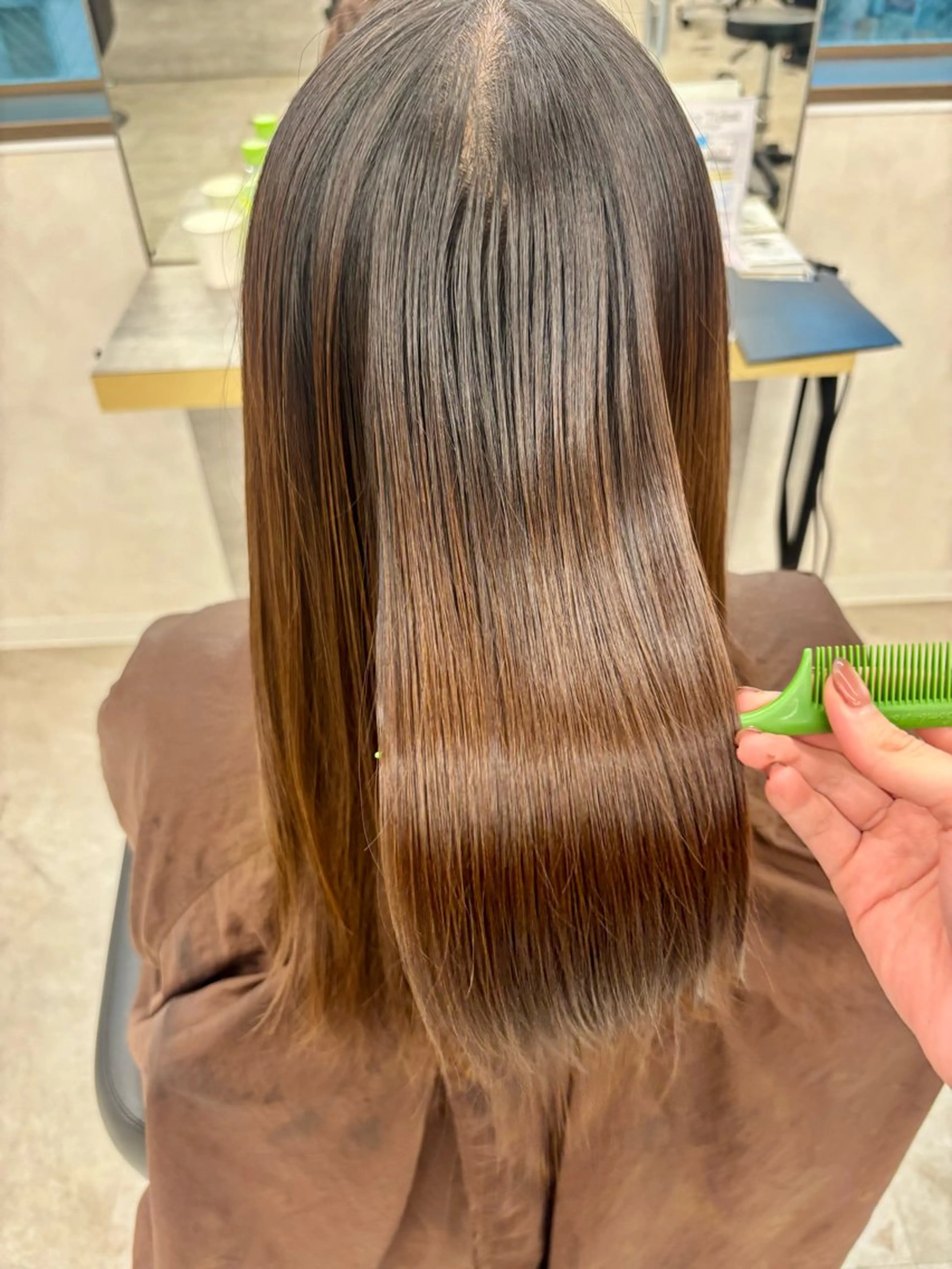 セミロング トリートメント 暖色/髪質改善/ ツヤ髪🎀本田愛来のヘアスタイル