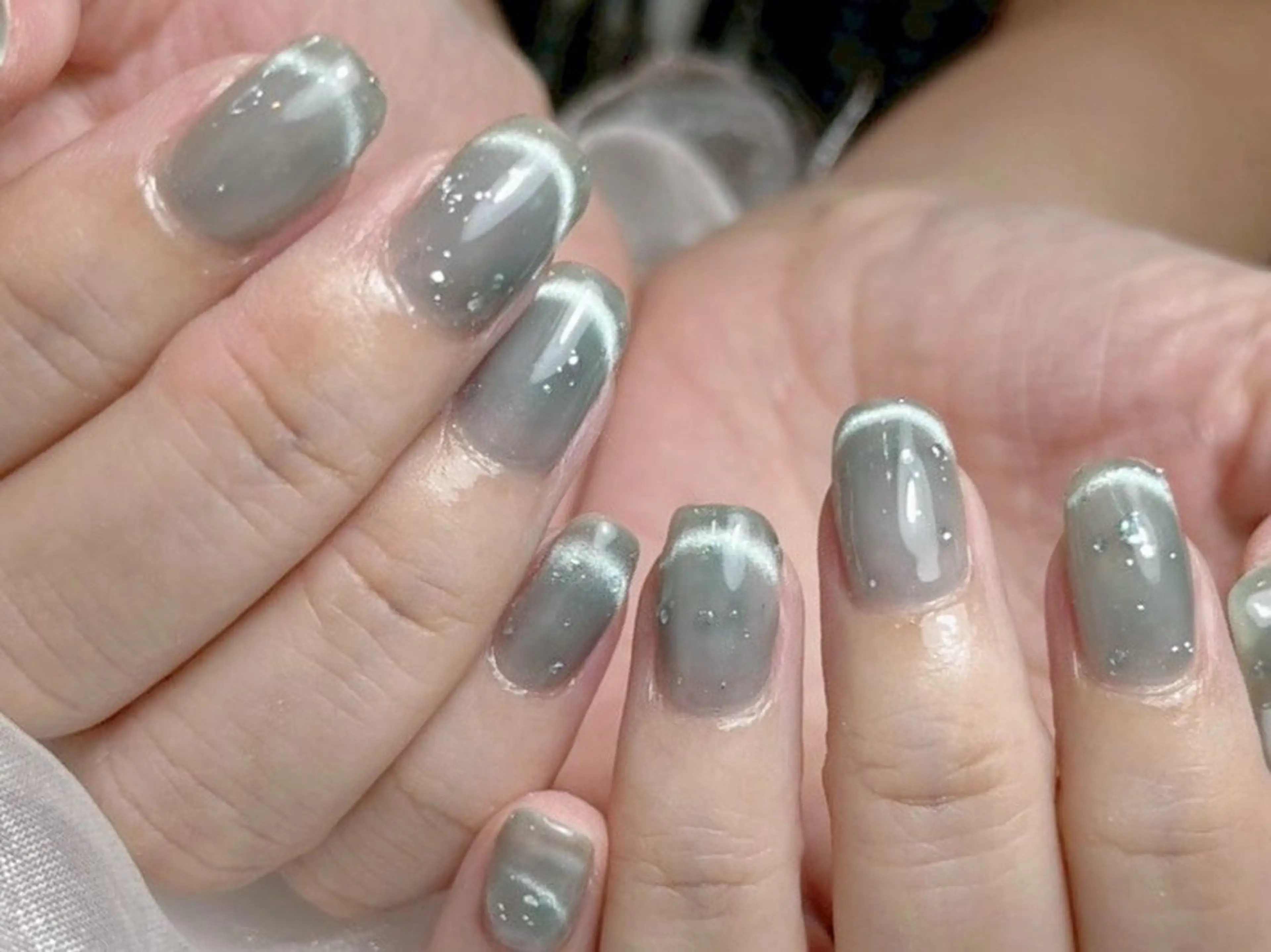ネイル フレンチネイル マグネットネイル ハンドネイル Mia nailのネイルデザイン