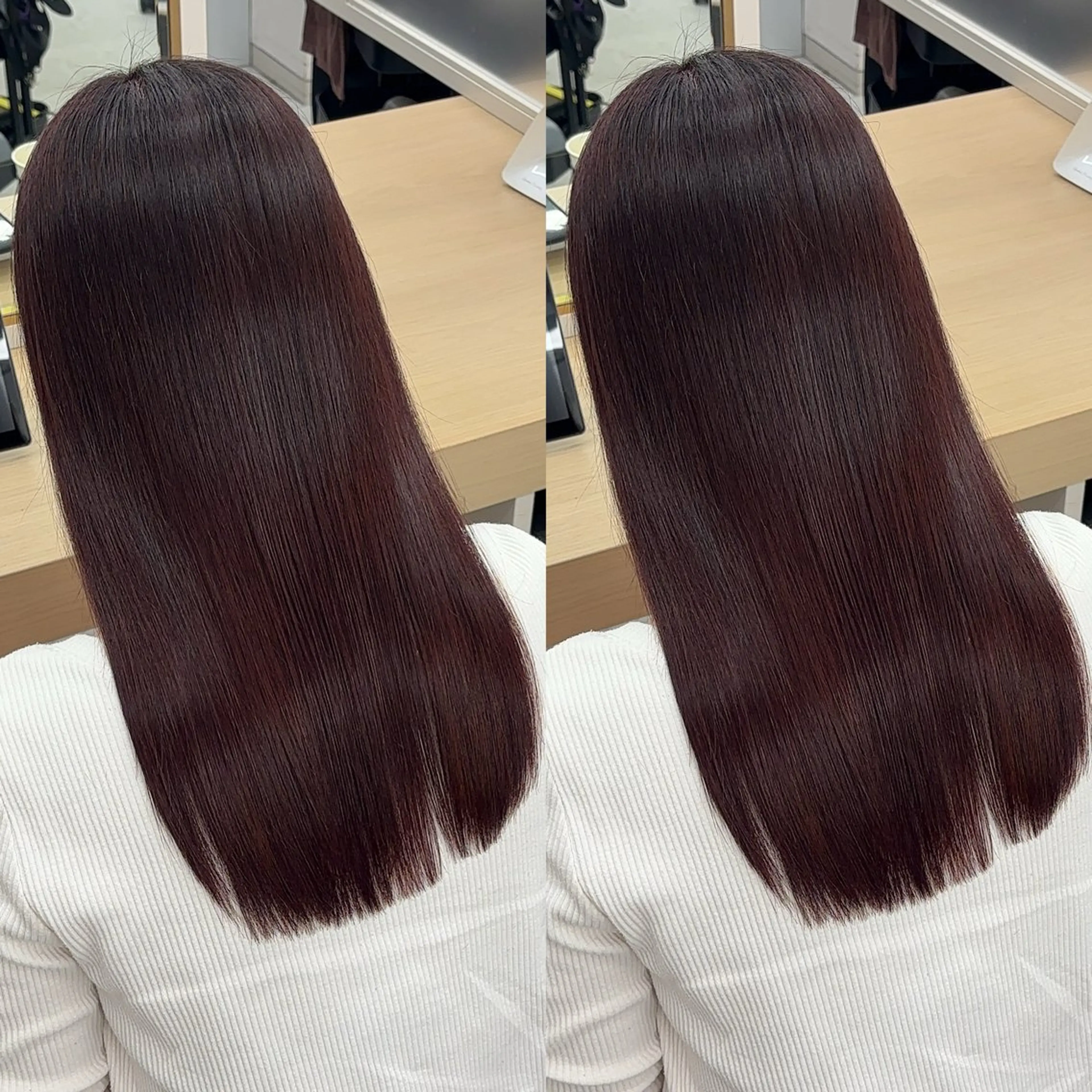 セミロング カット ヘアカラー トリートメント 新宿No.1艶髪矯正 美艶カラー/FUKAのヘアスタイル