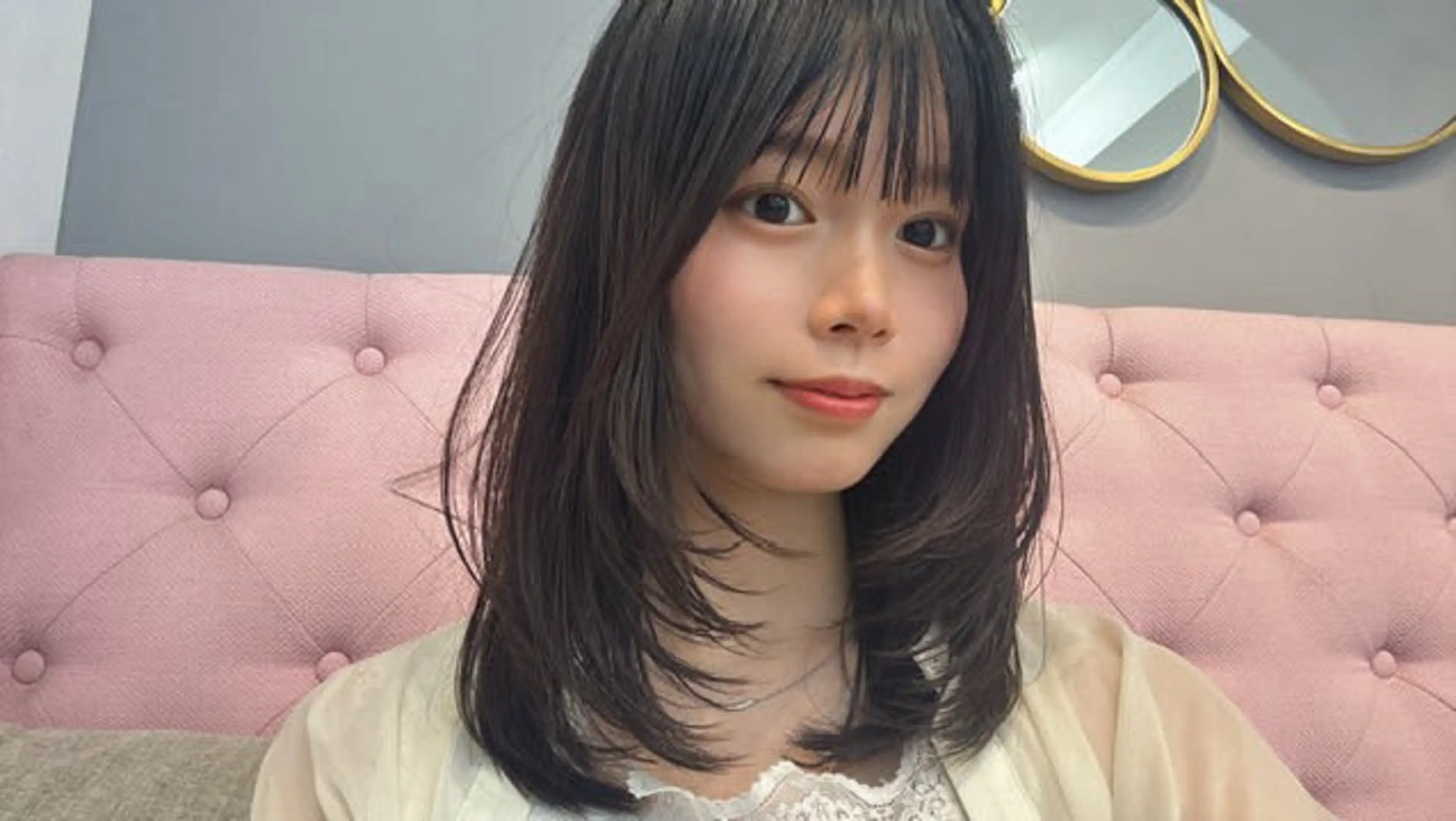 ミディアム 韓国風レイヤーカット 松葉翔のヘアスタイル