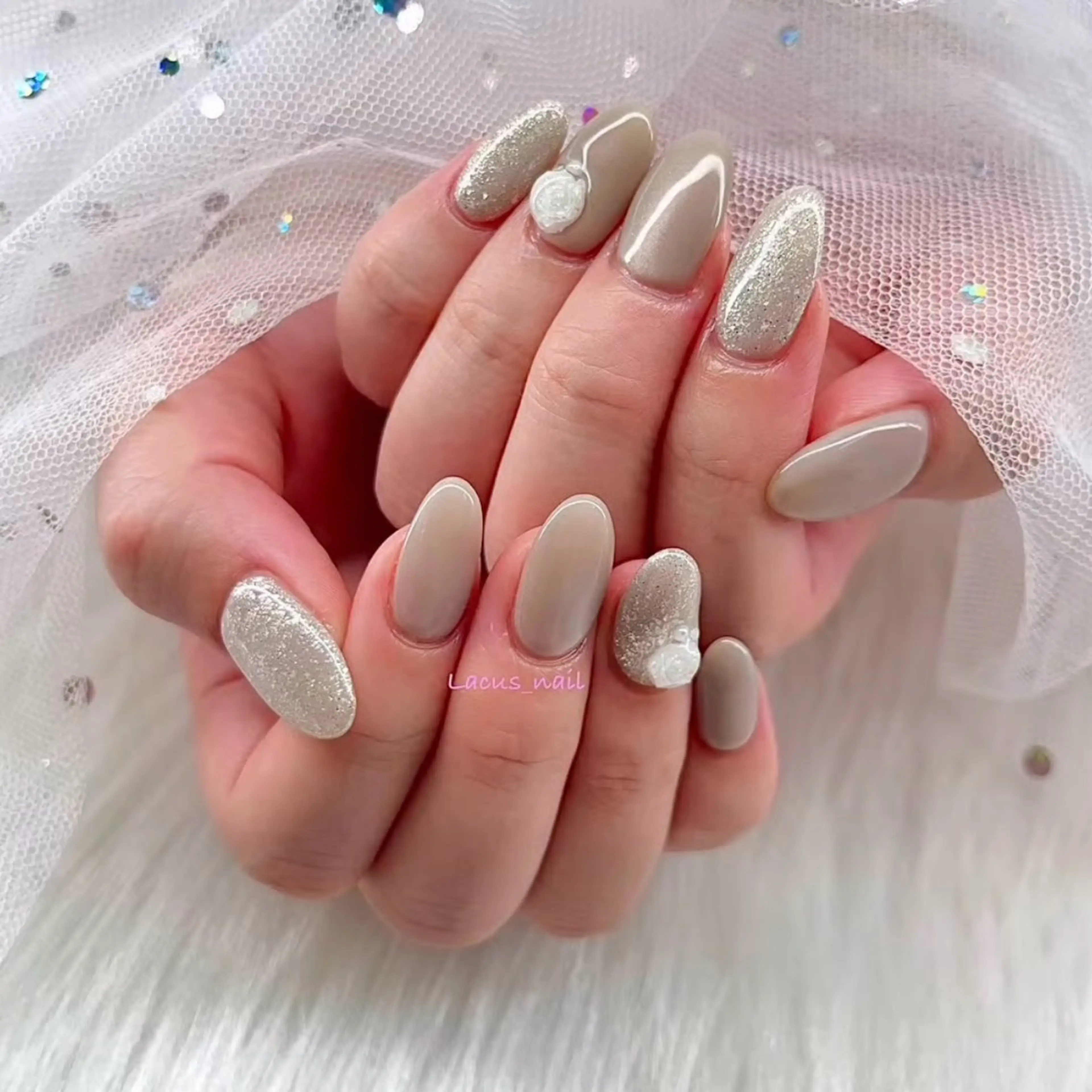 ネイル アートネイル スカルプネイル Nail Salon Lacusのネイルデザイン
