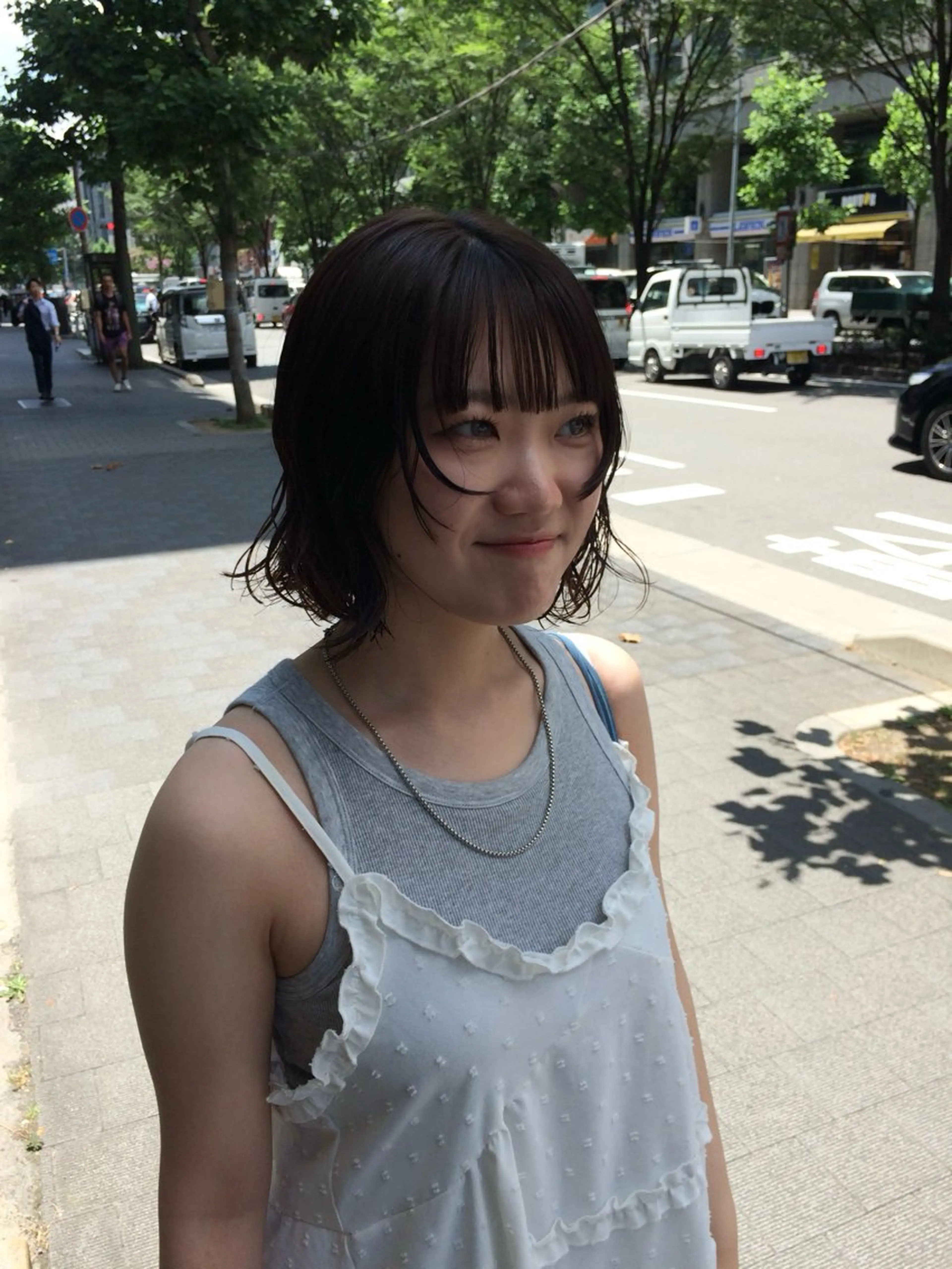 ショート ボブレイヤー ボブ レイヤーカット e.n.u烏丸所属・木下 美華のヘアスタイル