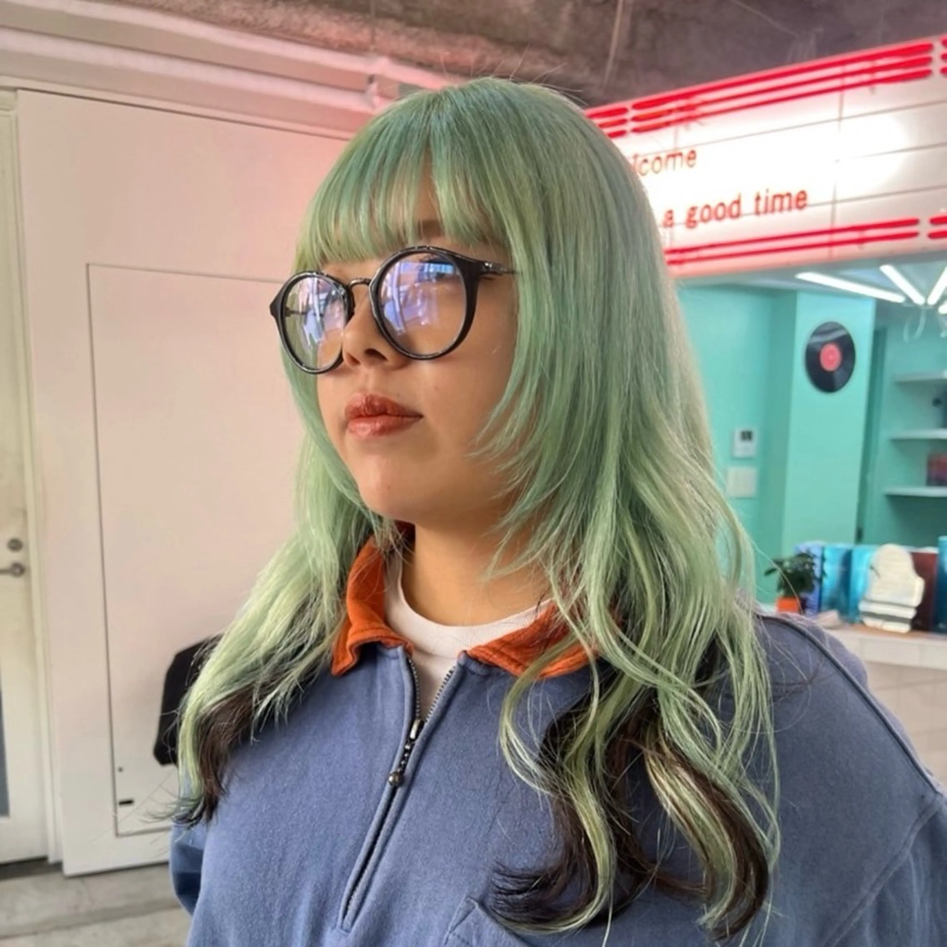 ロング カラー ハイトーン×デザイン 🪽🫧HIKARIのヘアスタイル