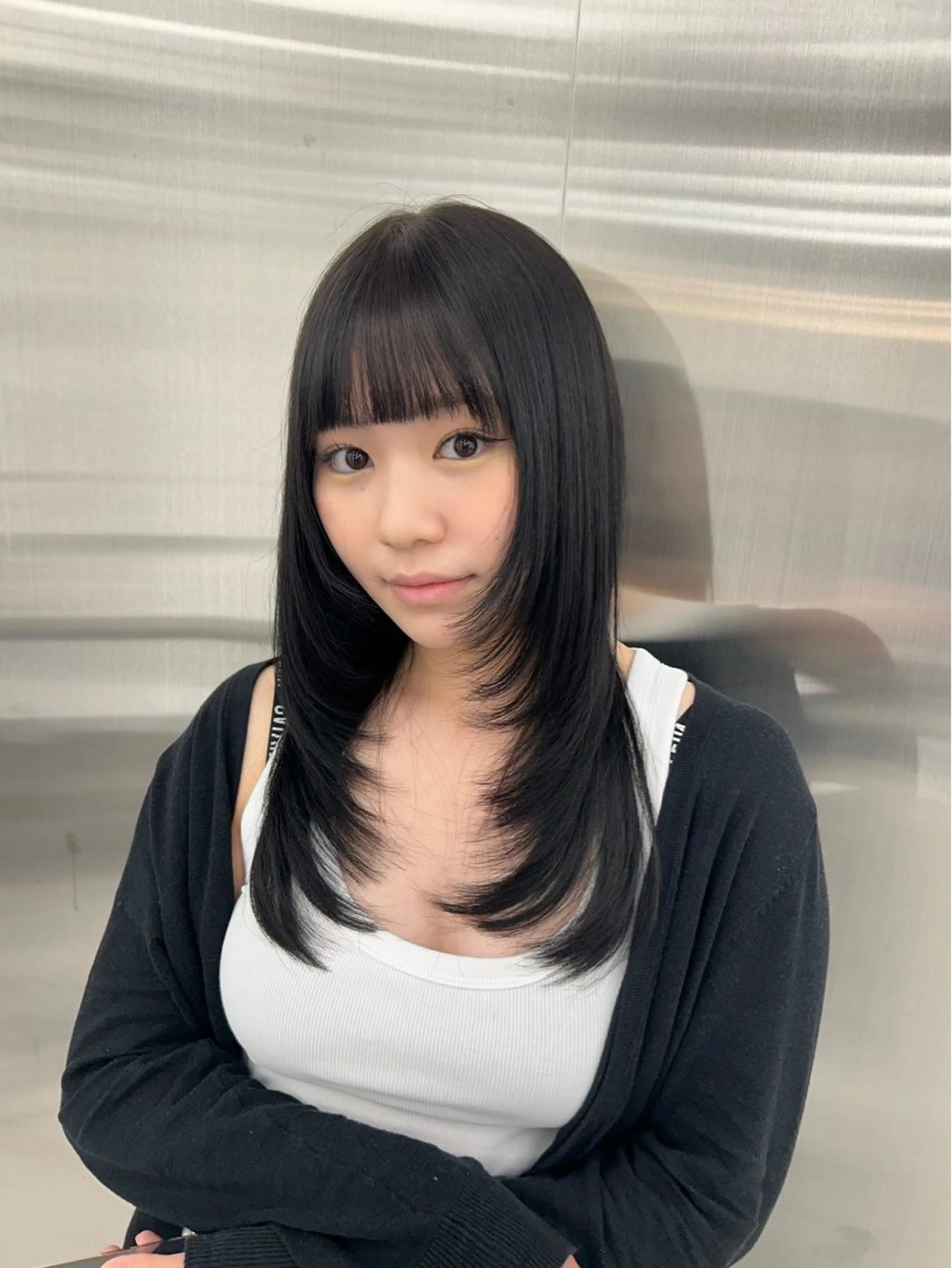 ロング 韓国ヘア AYUMIのヘアスタイル