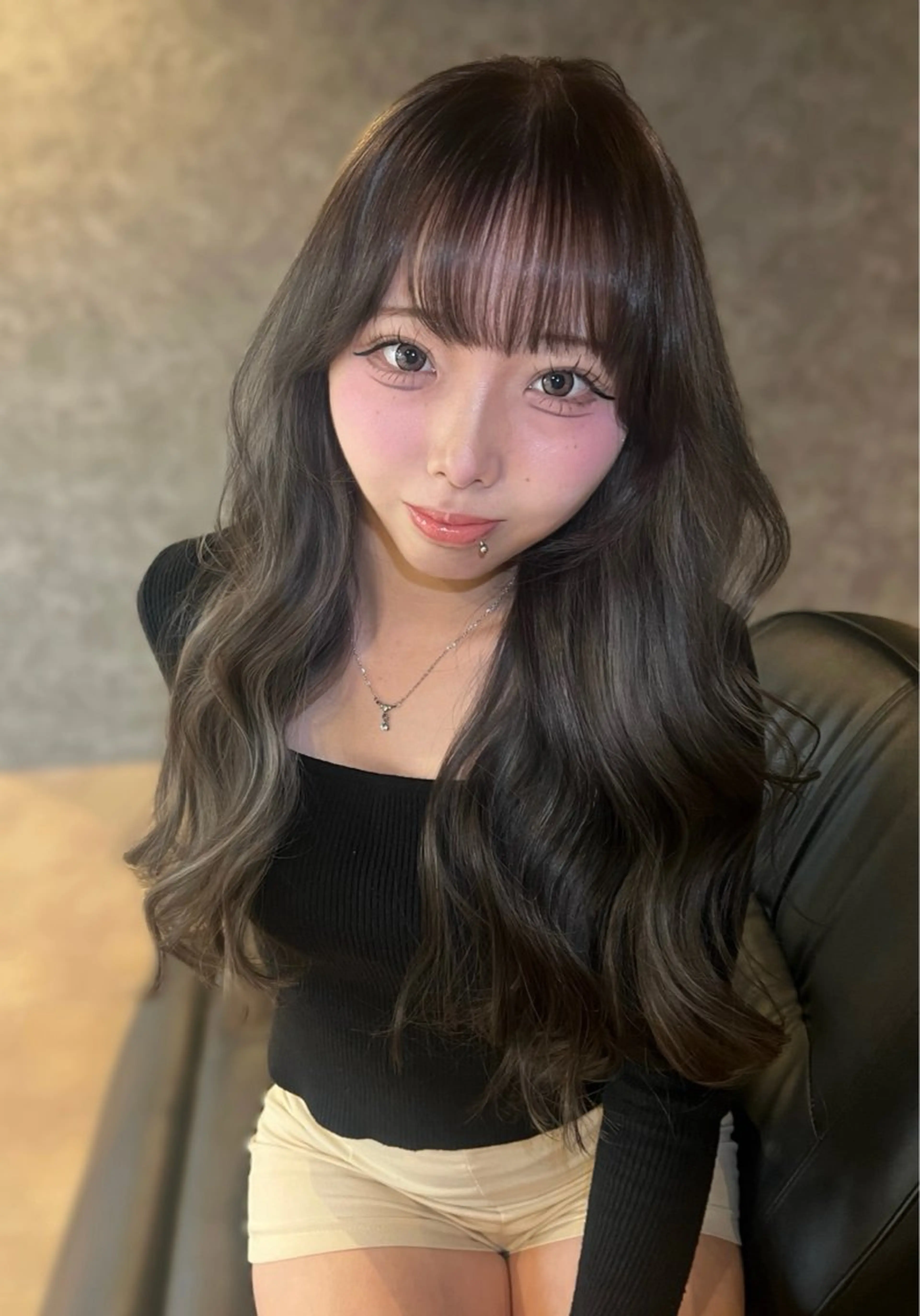 ロング ヘアカラー トリートメント 小谷 梨奈のヘアスタイル