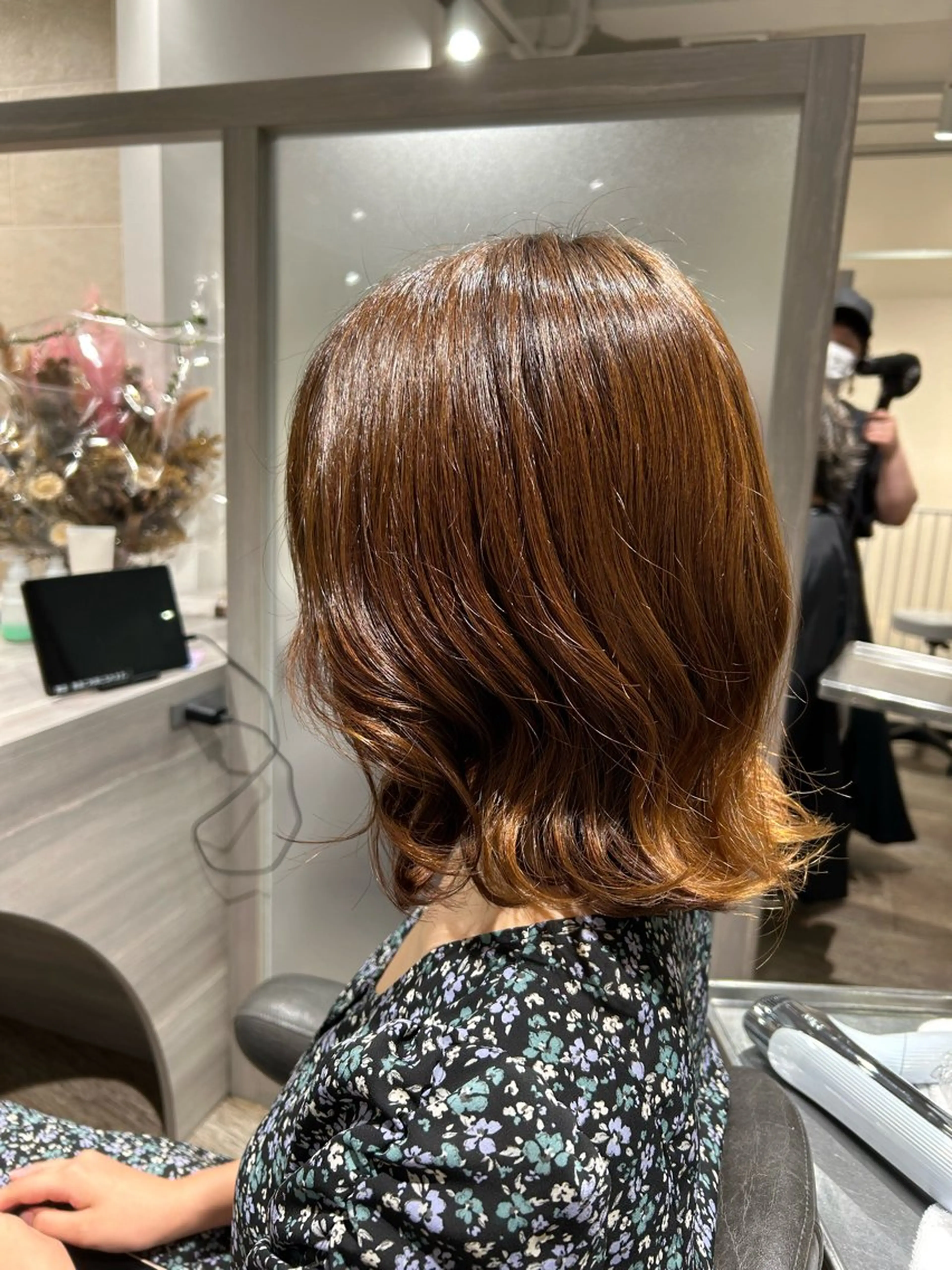 ミディアム パーマ ミディアムパーマ パーマ トリートメント hair＆make CIEL所属・武井 哉子のヘアスタイル