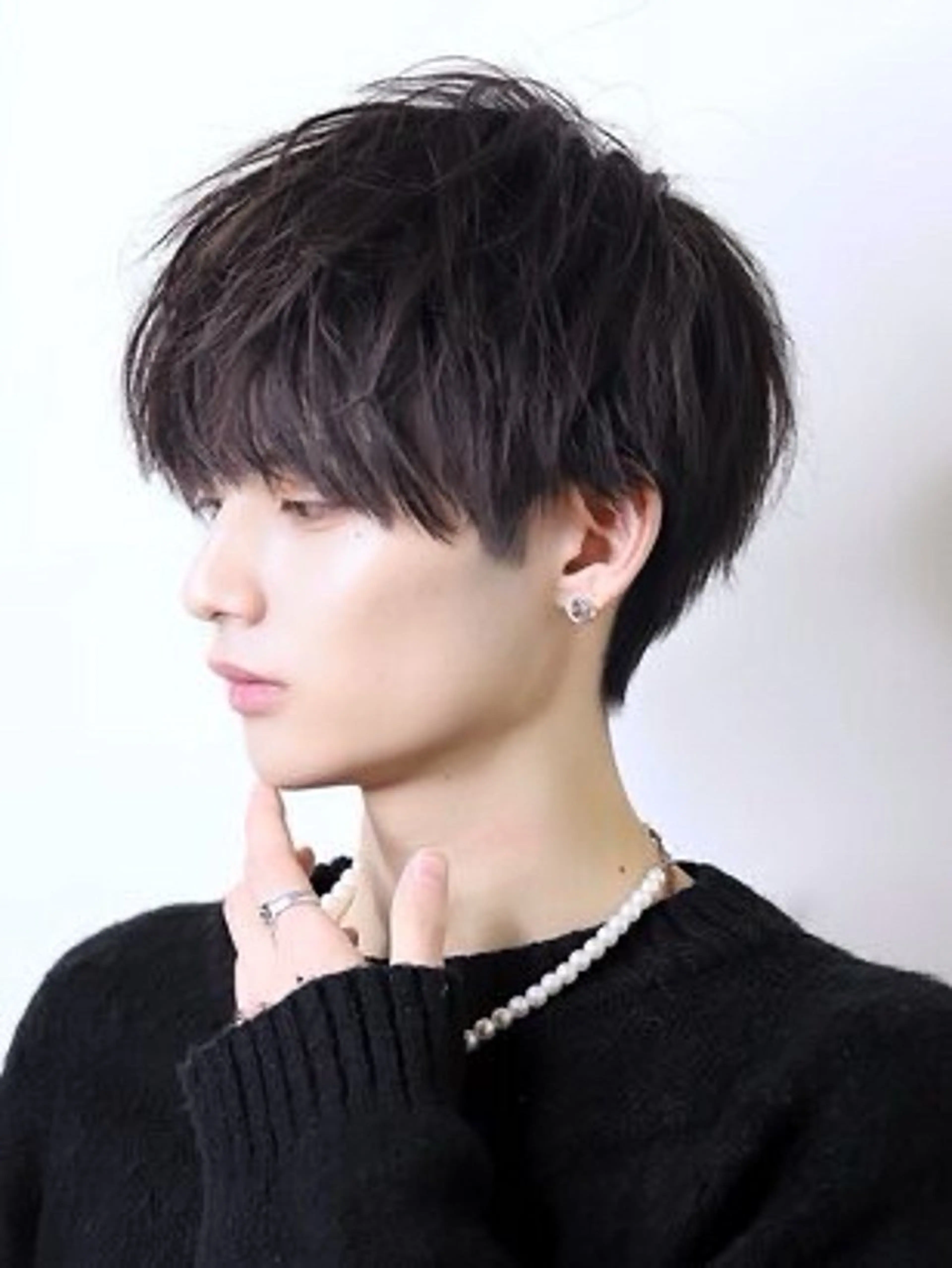 ミディアム メンズ カット 松岡 輝のヘアスタイル