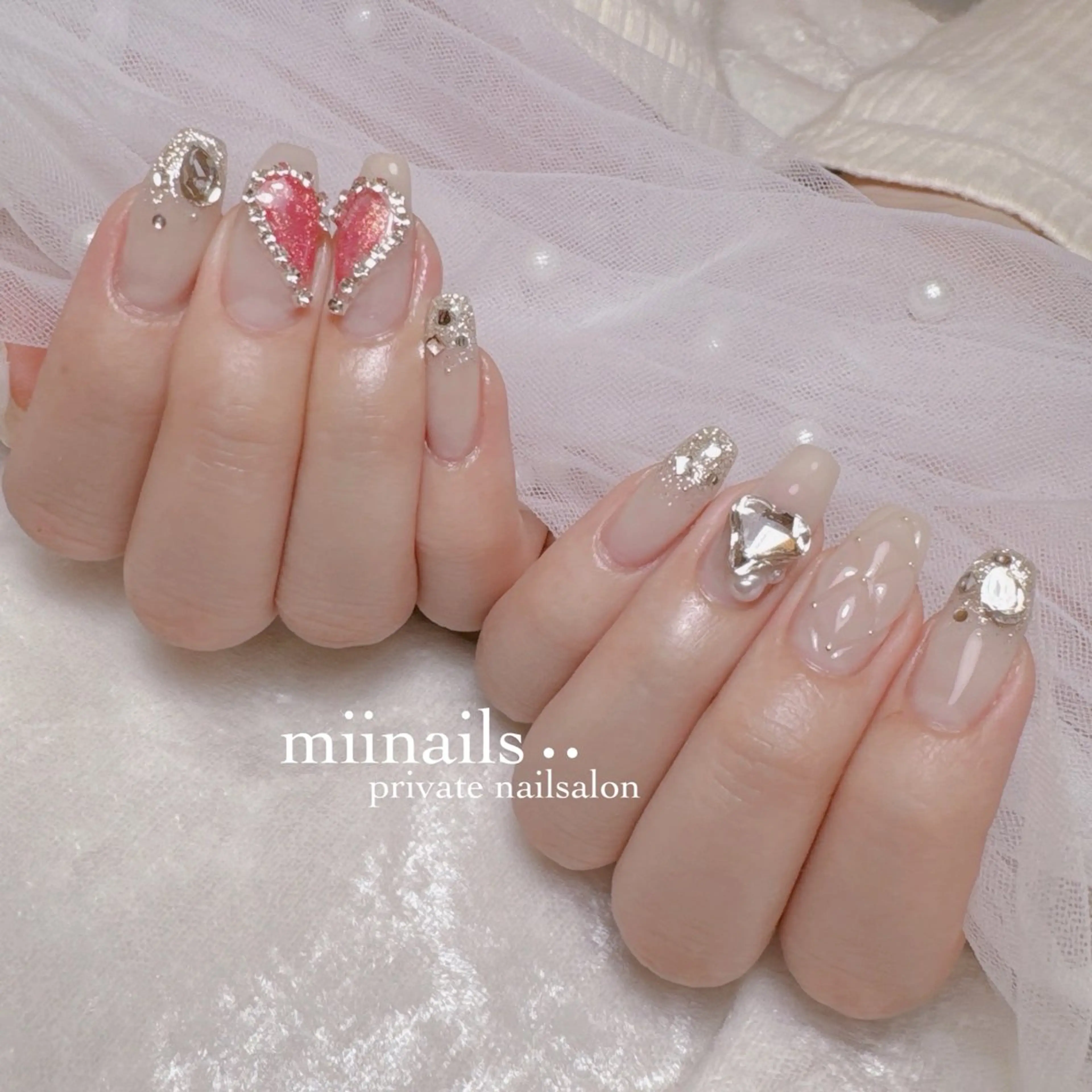 ネイル 韓国ネイル ワンホンネイル ハンドネイル nailsalon miinailsのネイルデザイン