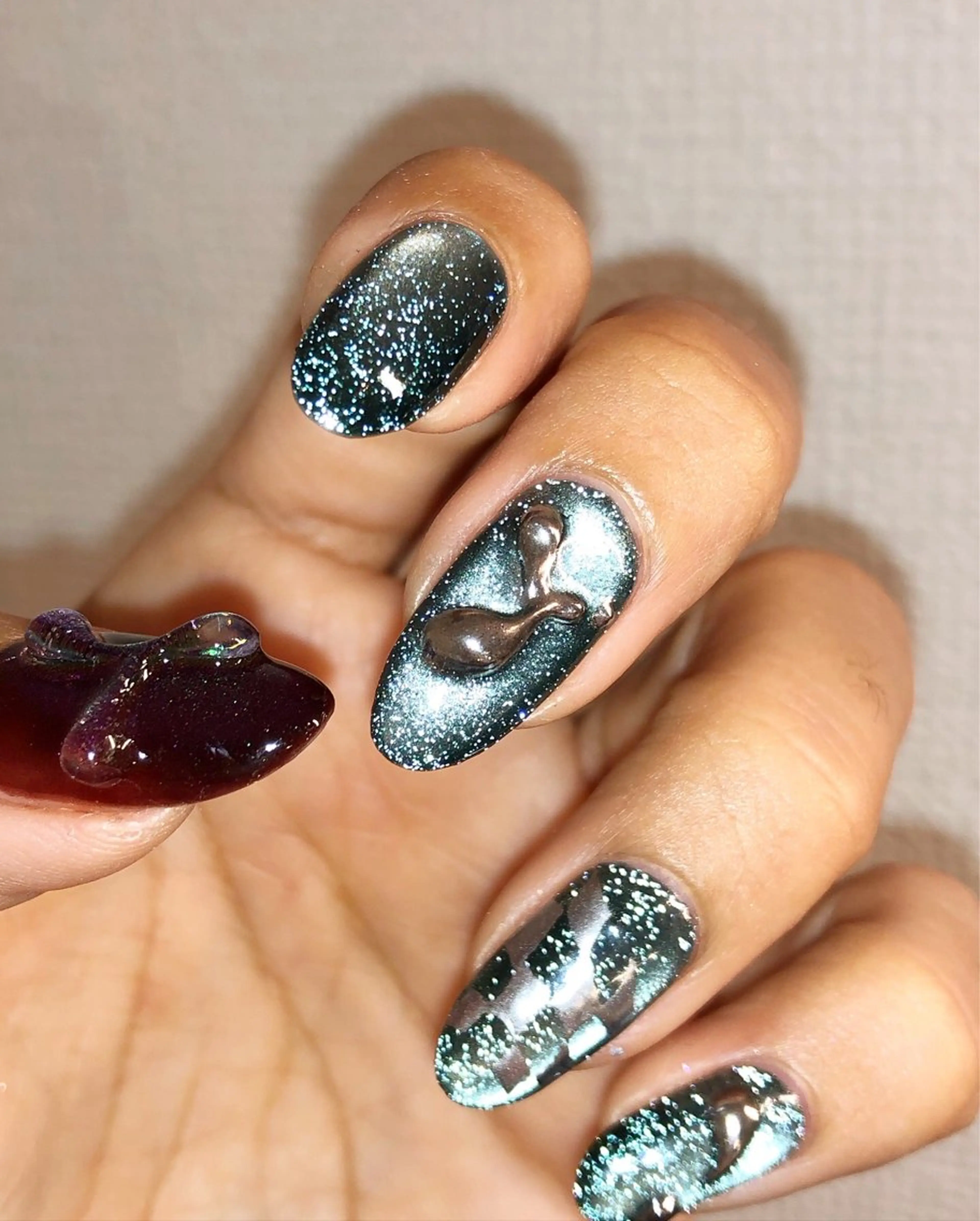 ネイル アートネイル フラッシュネイル フラッシュマグ asumi's nice  nails所属・小西 明日美のネイルデザイン