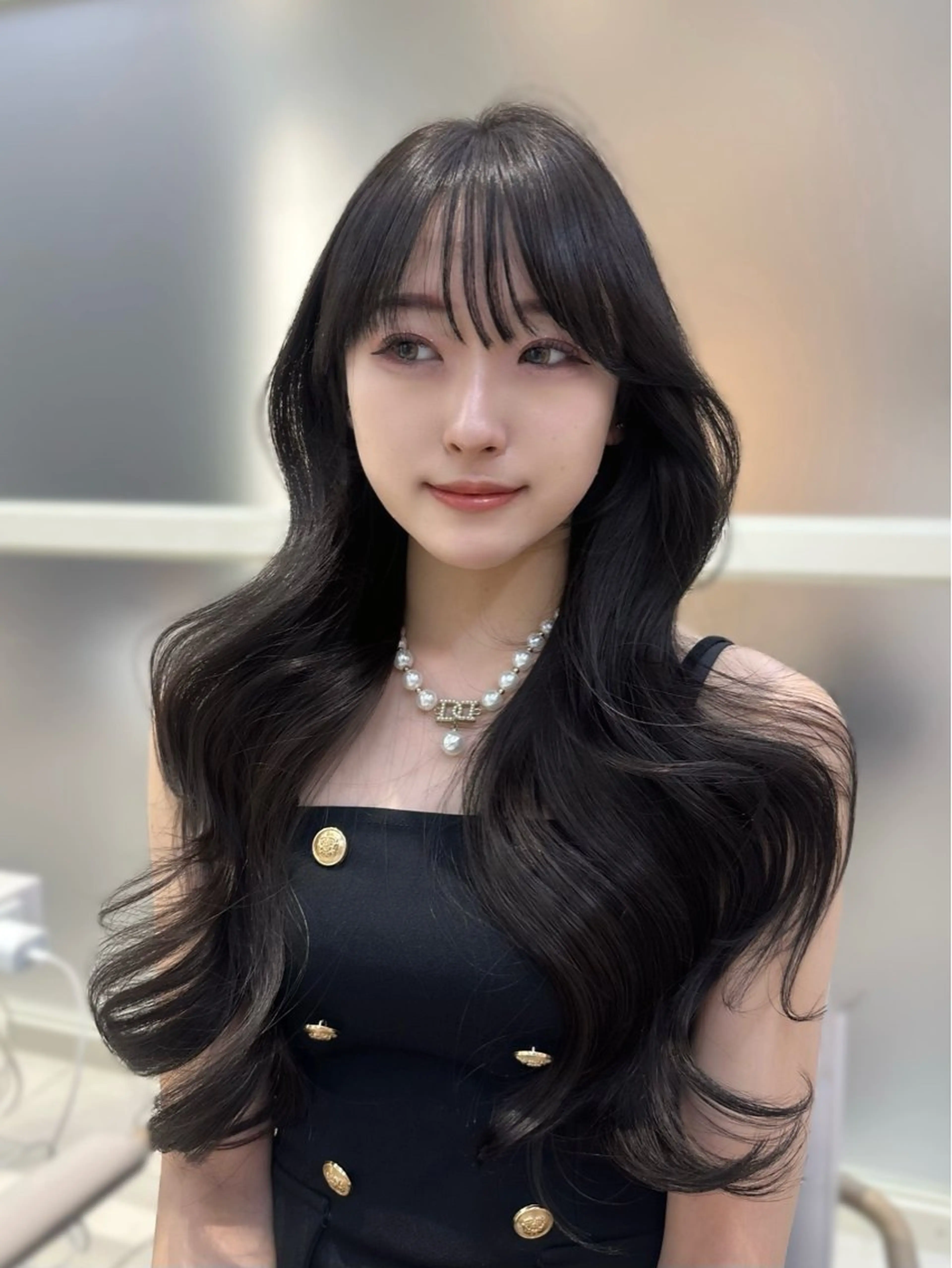 ロング oto🎀×美髪× シースルー前髪🤍のヘアスタイル