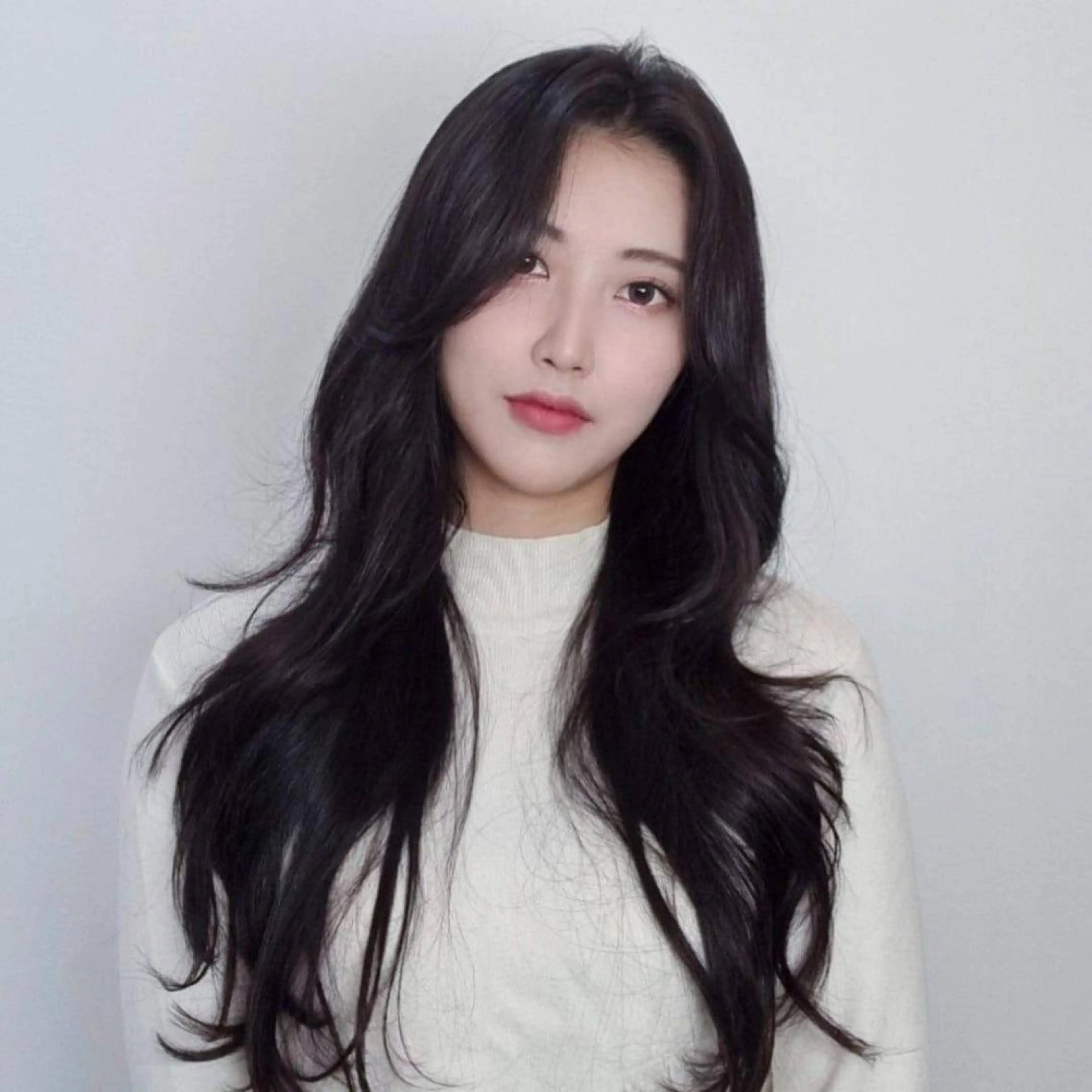 ロング 韓国特化エクステ🟨 エクステのヘアスタイル
