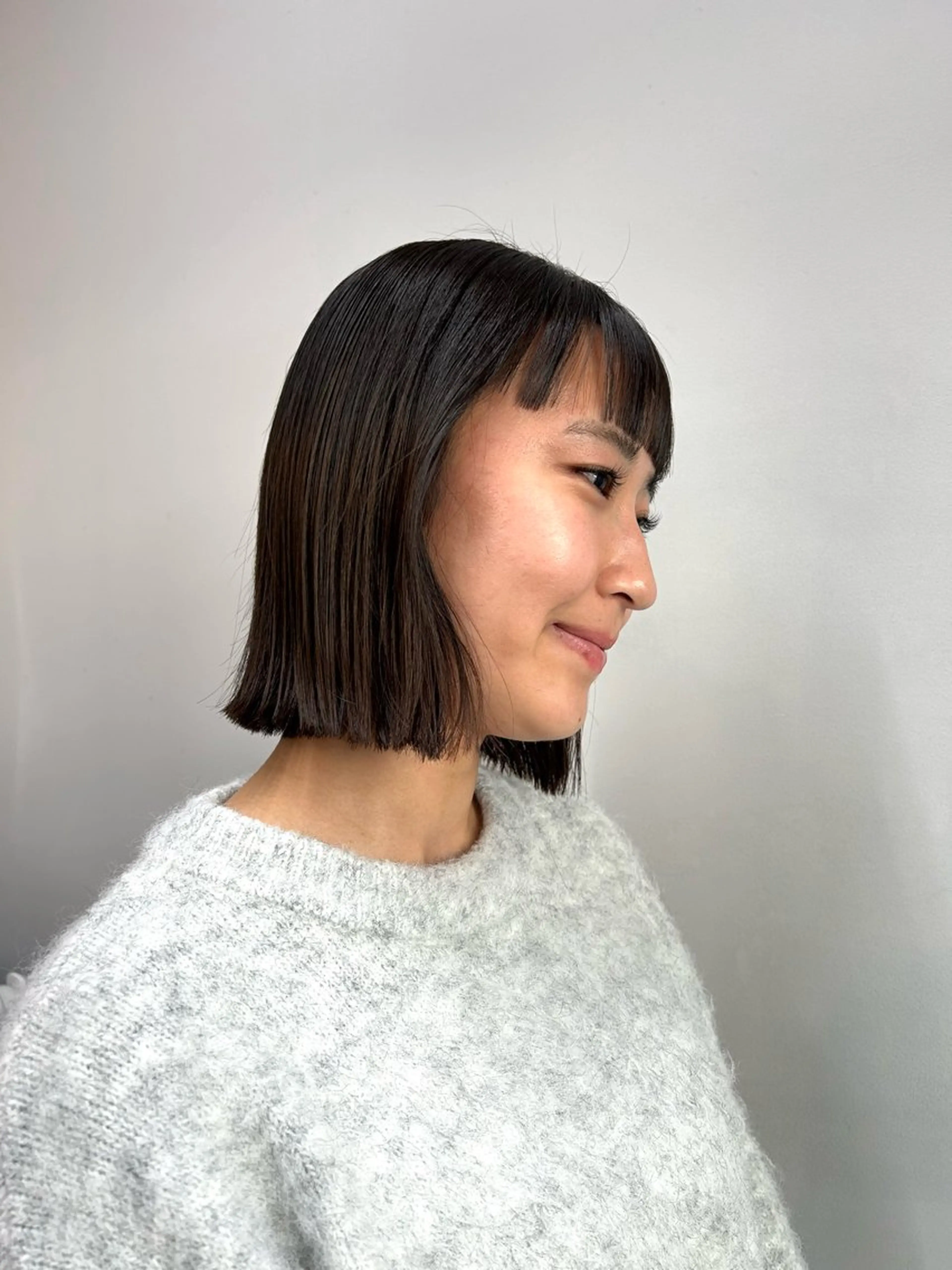 ミディアム カラー 透明感カラー グレージュ カット ヘアカラー ROCCOeast Rukaのヘアスタイル