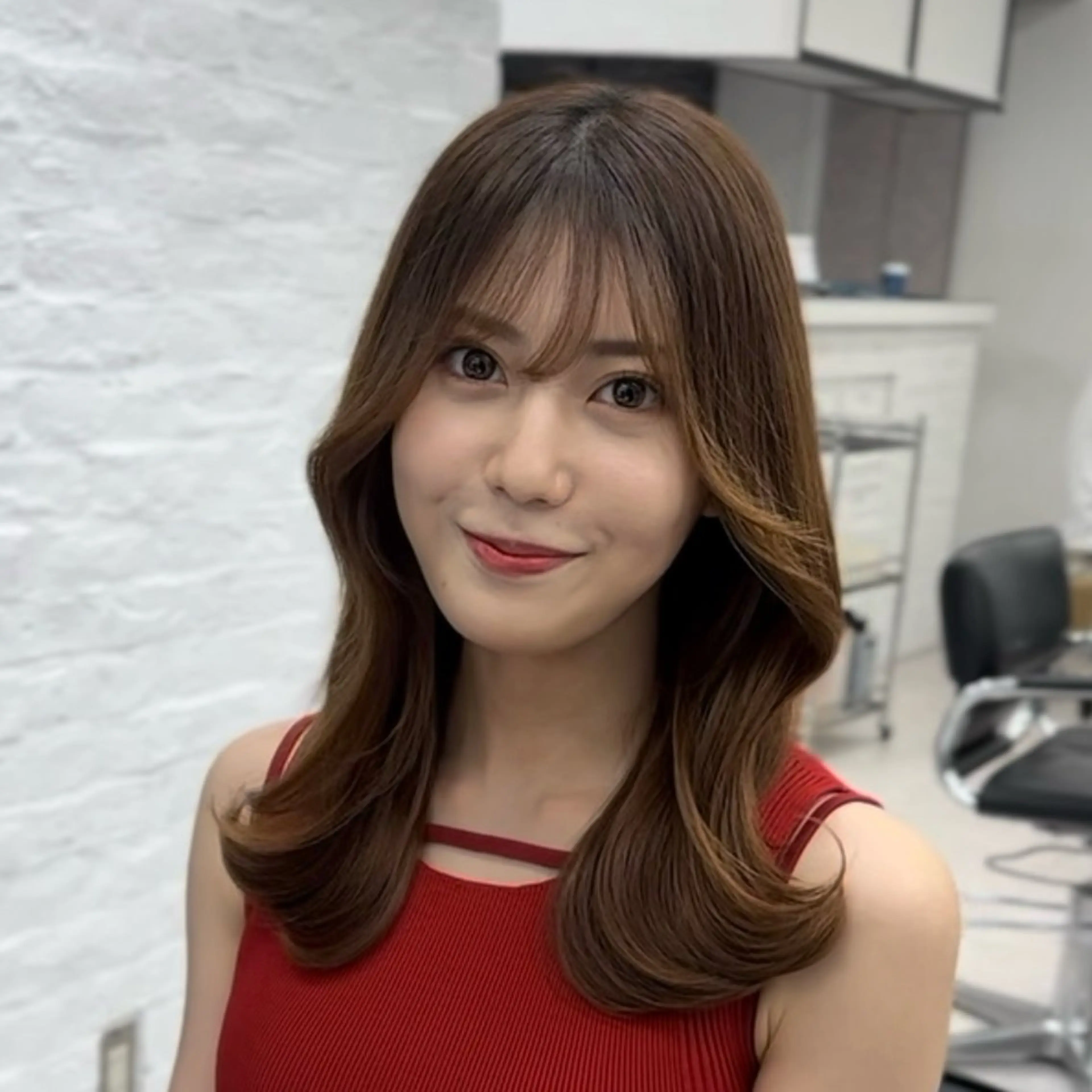 セミロング カラー パーマ ヘアアレンジ メンズ メンズ韓国風 くびれヘア 韓国風ヘア レイヤーカット 韓国ヘア×顔まわり 🇰🇷和知拓郎のヘアスタイル