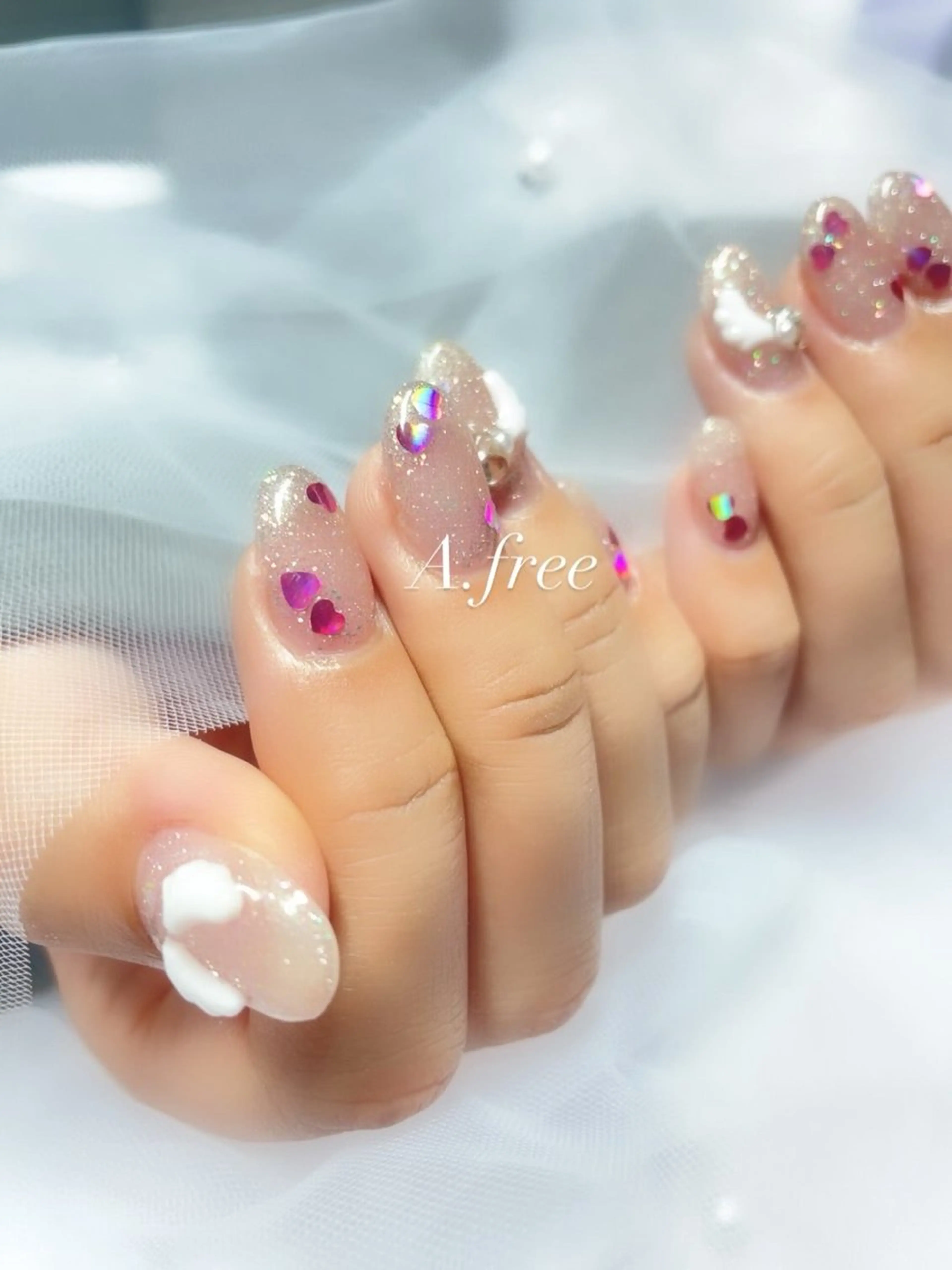 ネイル ジェルネイル ハンドネイル A.free✧*｡ アレルギー対応✧*｡のネイルデザイン