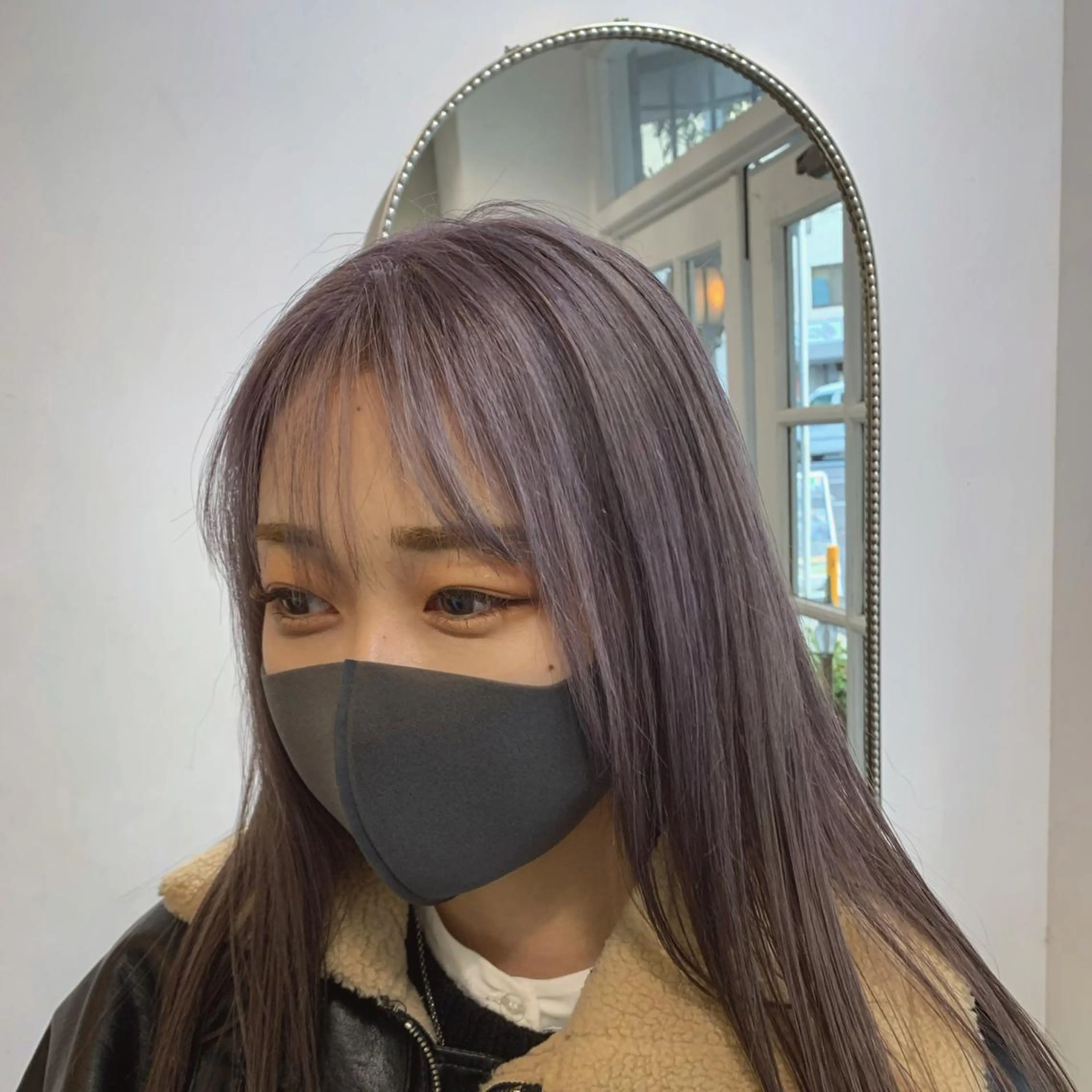 カラー グレージュ ラベンダーカラー ラベンダーグレージュ ラベンダーグレー ハッシュカット カシマハヤトのヘアスタイル