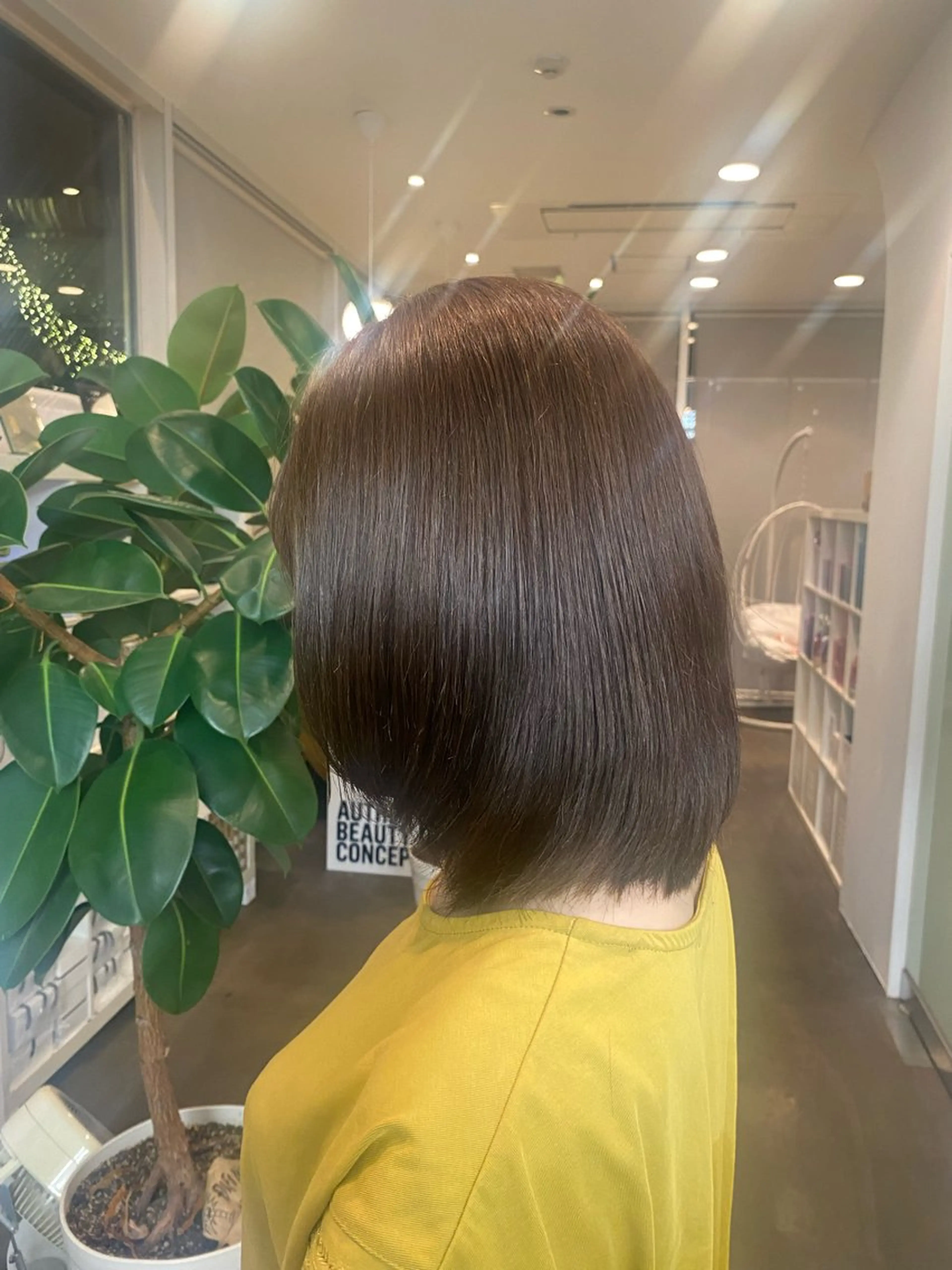 ミディアム カラー ベージュカラー オリーブベージュ ヘアカラー トリートメント ヘアセット DIFINOaoyama所属・🤍あやか🍒 透明感カラー🤍のヘアスタイル