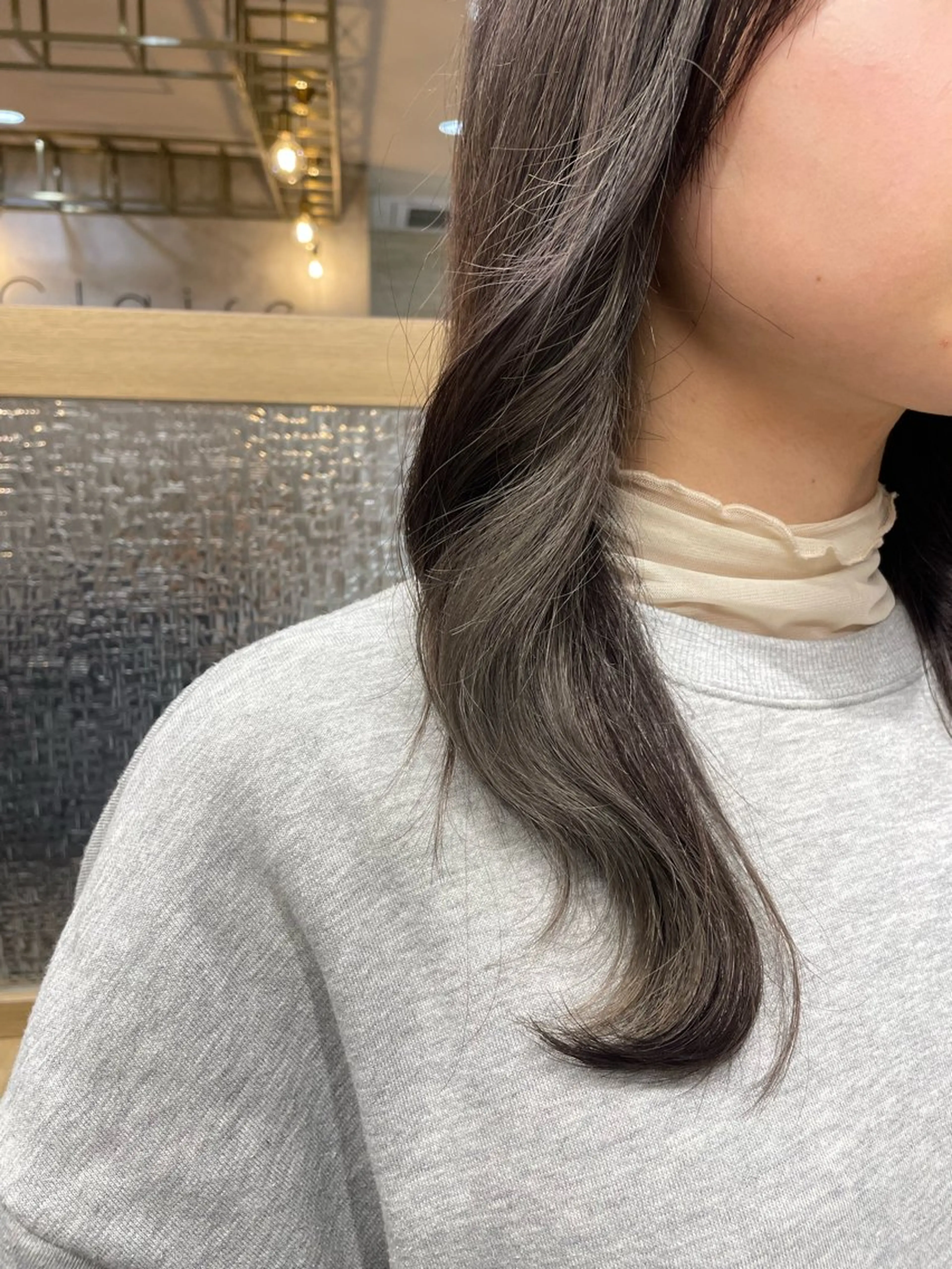 ロング カラー イヤリングカラー ヘアカラー 韓国風￤ボブ￤パーマ 🍒竹下 茜🍒のヘアスタイル