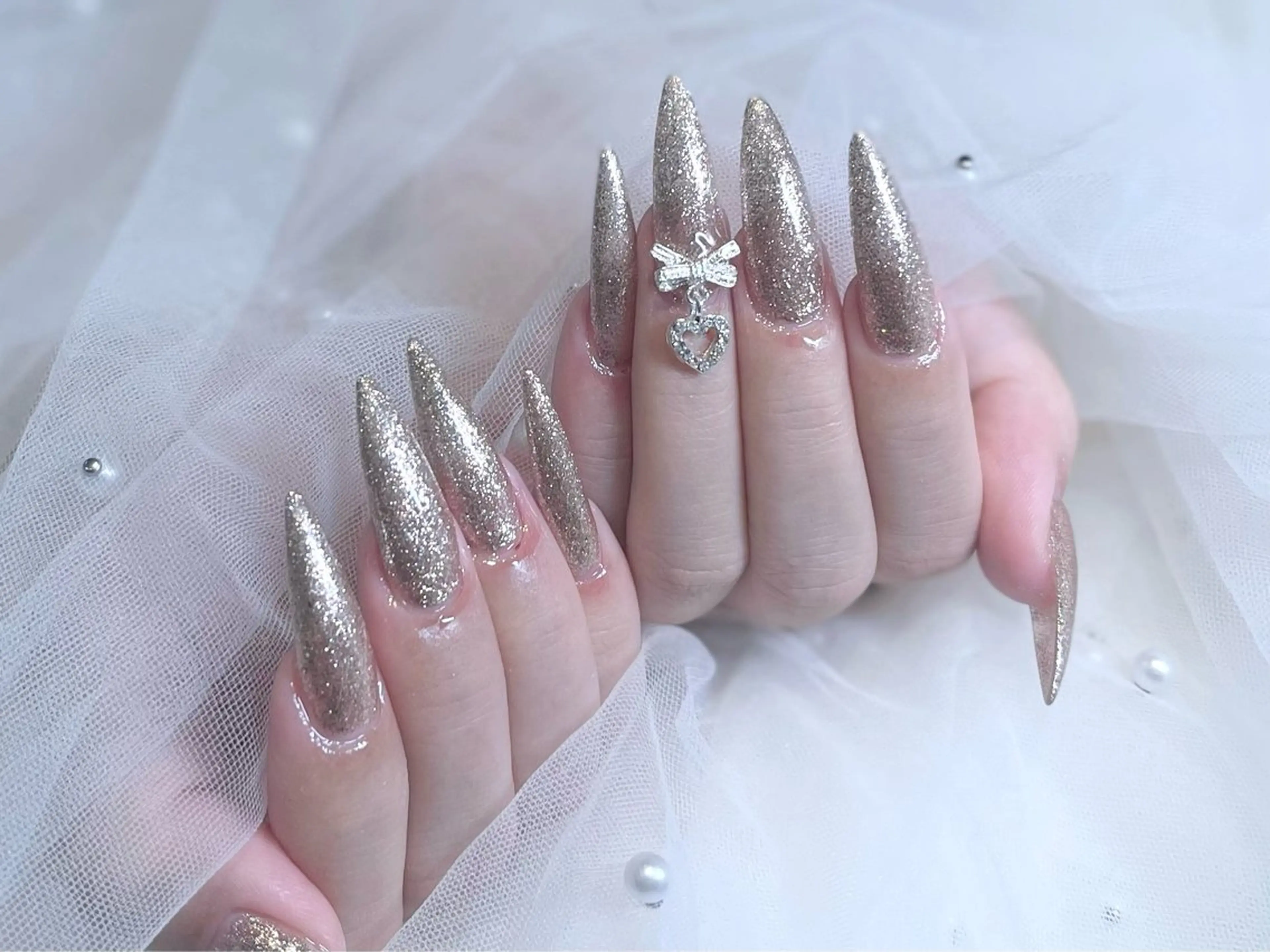 ロング ハンドネイル ちゅるんネイル ✨🎀AMIのネイルデザイン