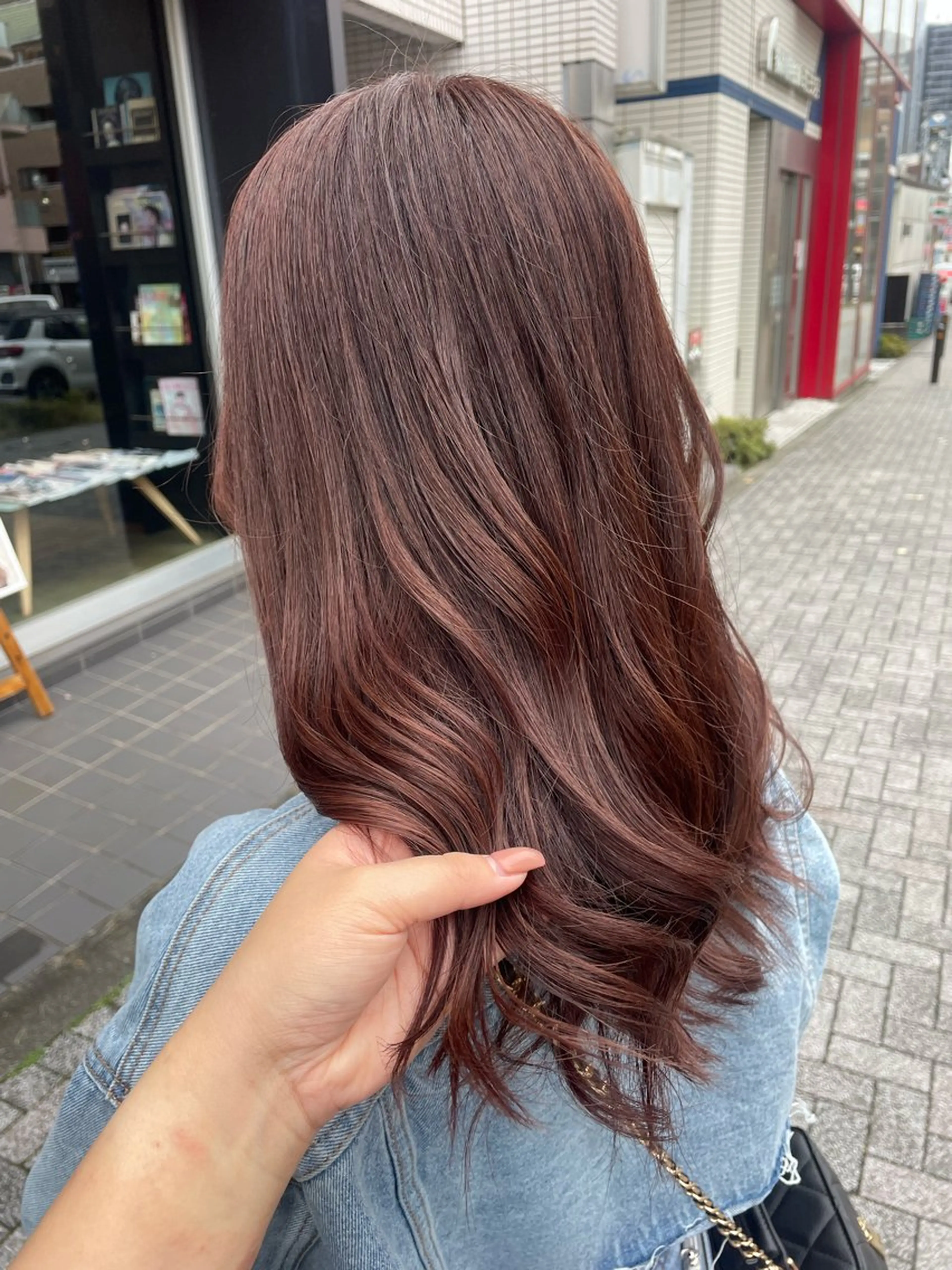 セミロング カラー 💞暖色カラー 💞risaのヘアスタイル
