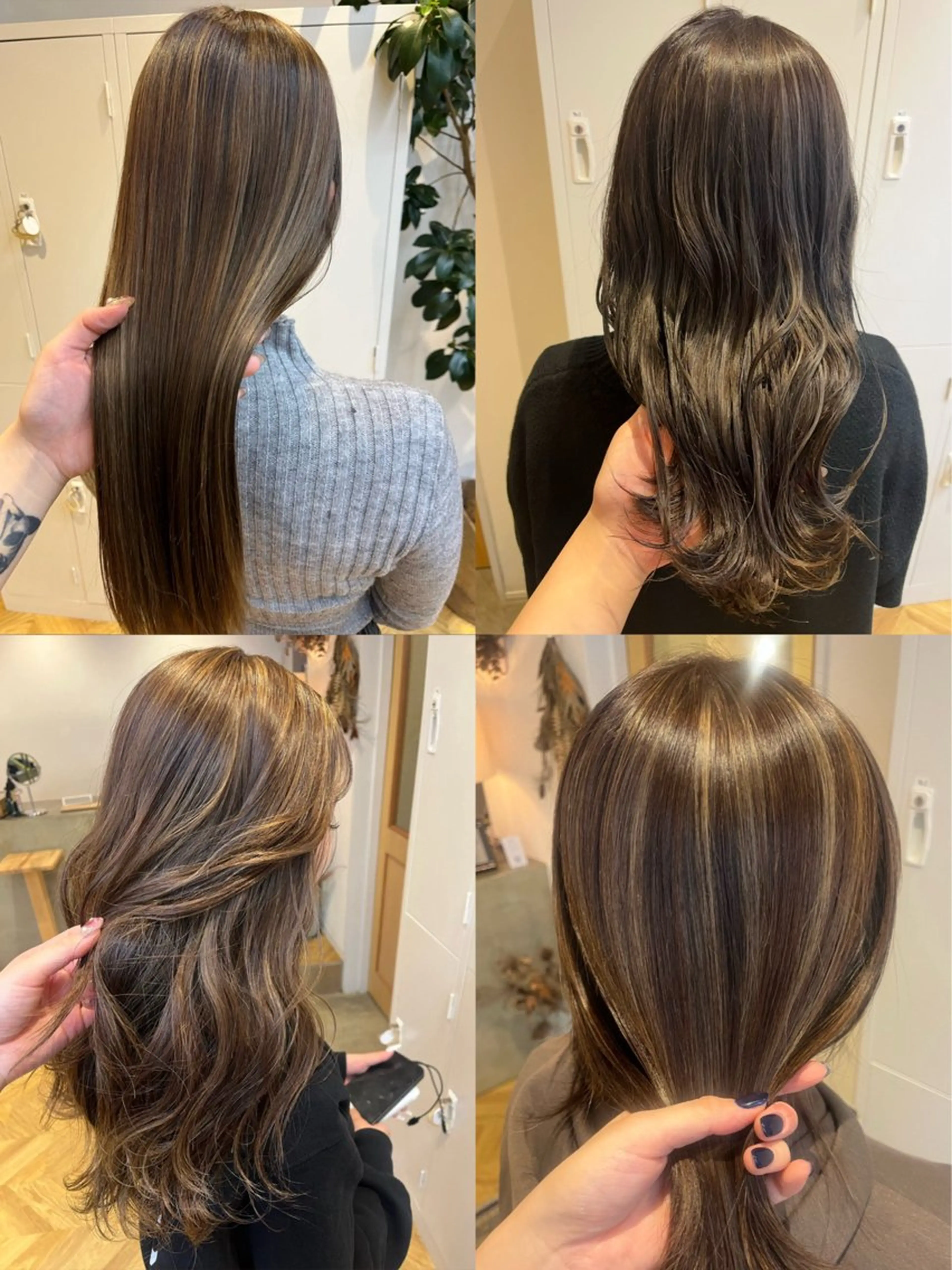 カラー ハイライトカラー ヘアカラー 凜 (りん)のヘアスタイル