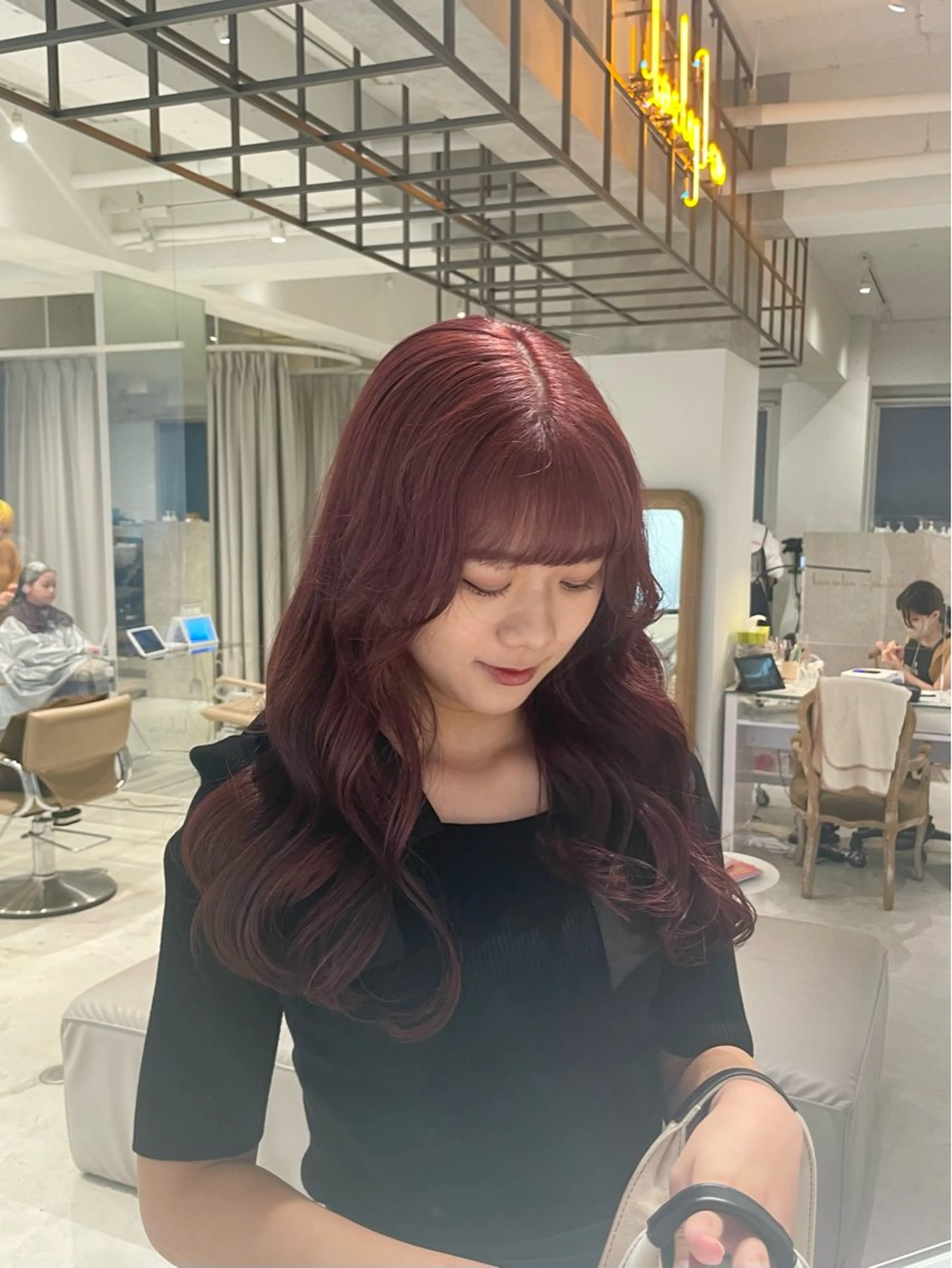 ロング カラー ヘアカラー loely 💞miyuのヘアスタイル