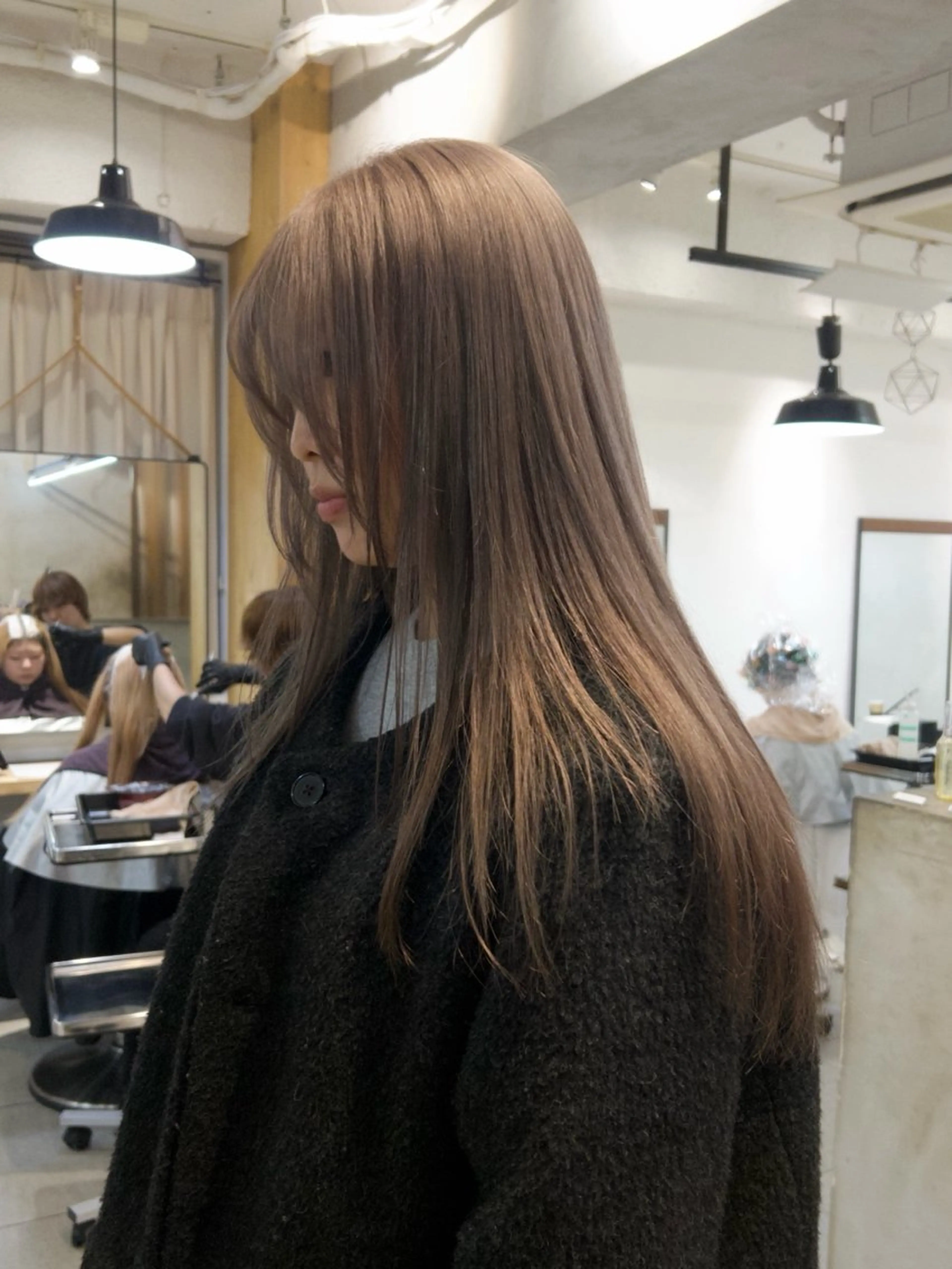 ロング カラー カット ヘアカラー トリートメント じゅわっと暖色カラー 🍊Moemiのヘアスタイル