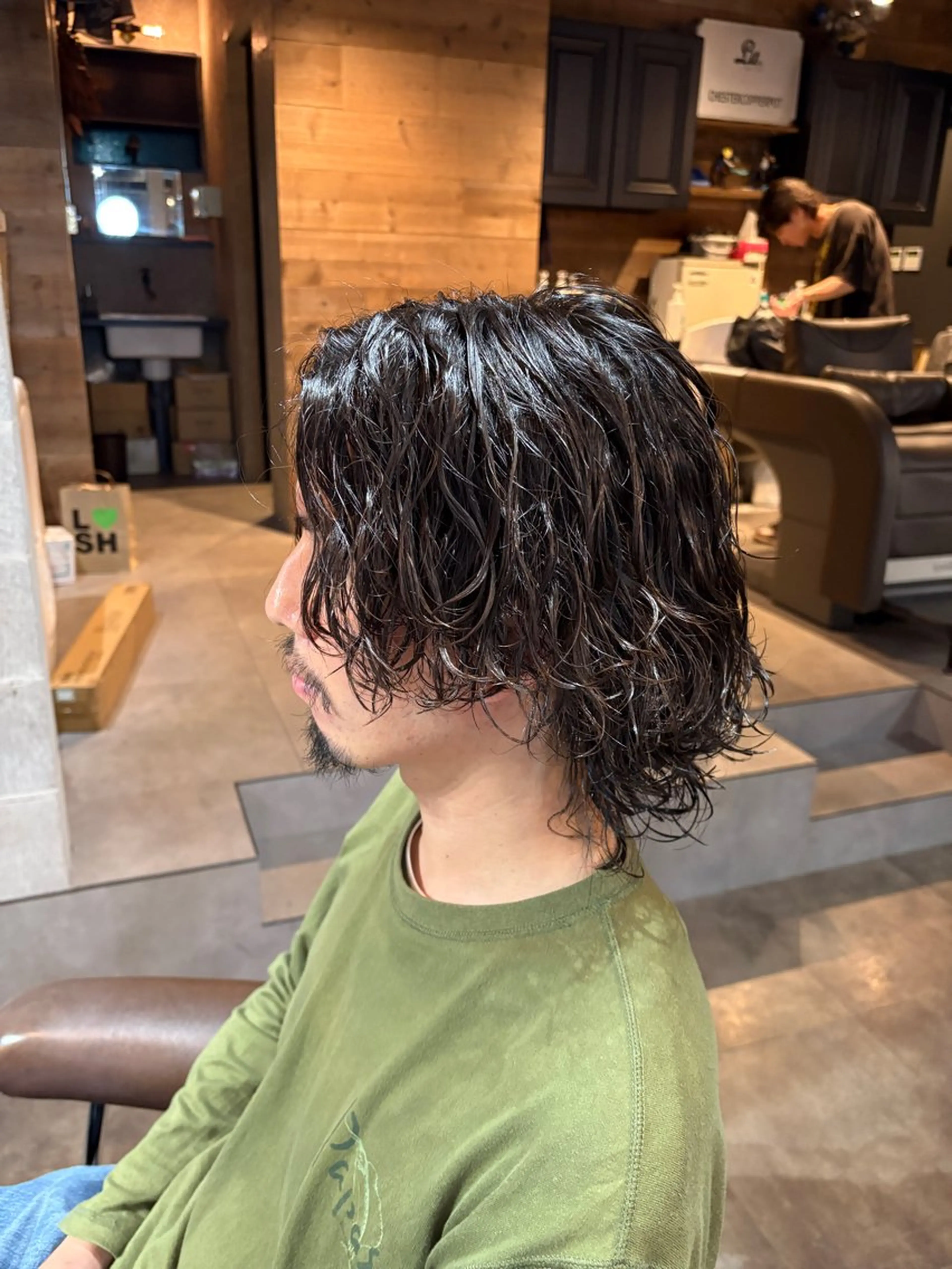 ミディアム パーマ litbyfifth 末吉海里のヘアスタイル