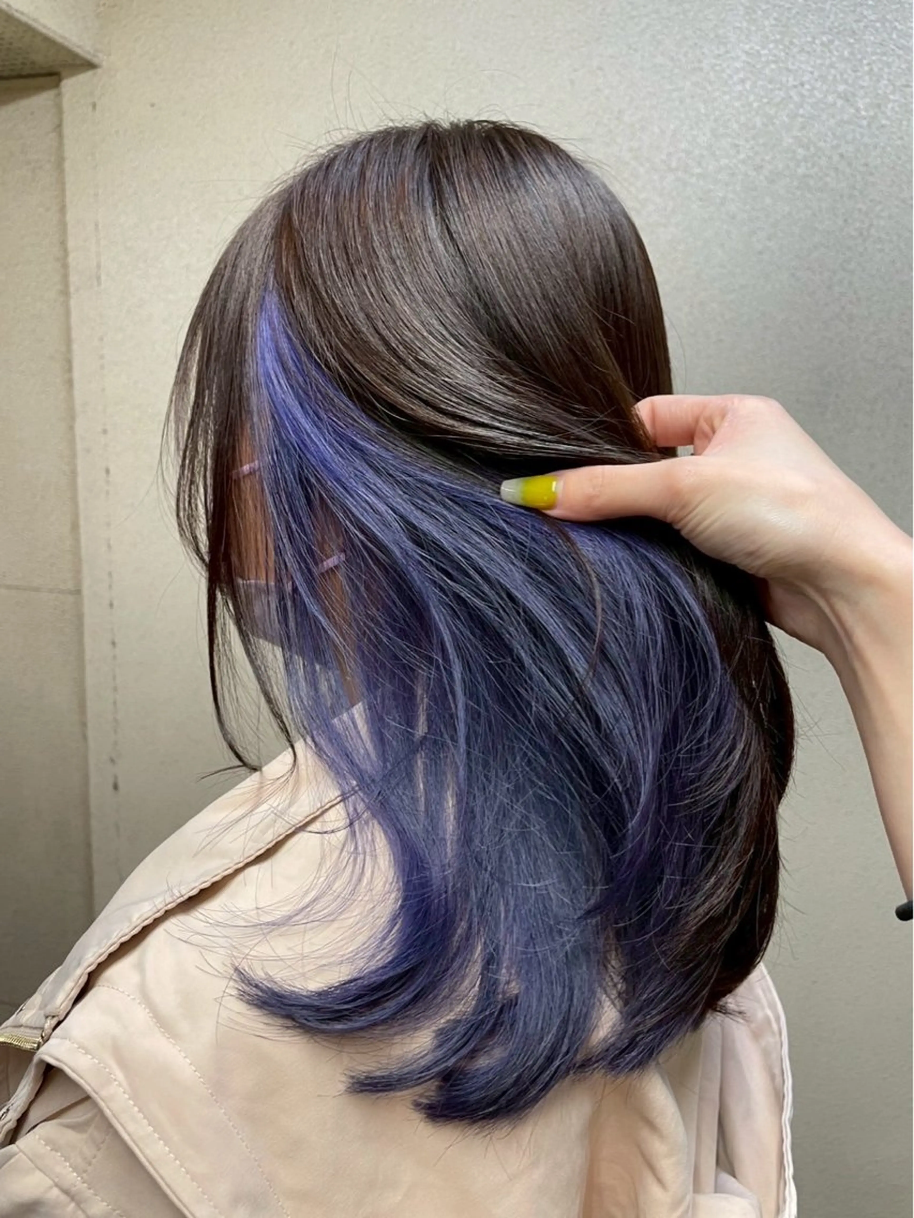 セミロング ヘアカラー 暖色color🍒 あやかのヘアスタイル