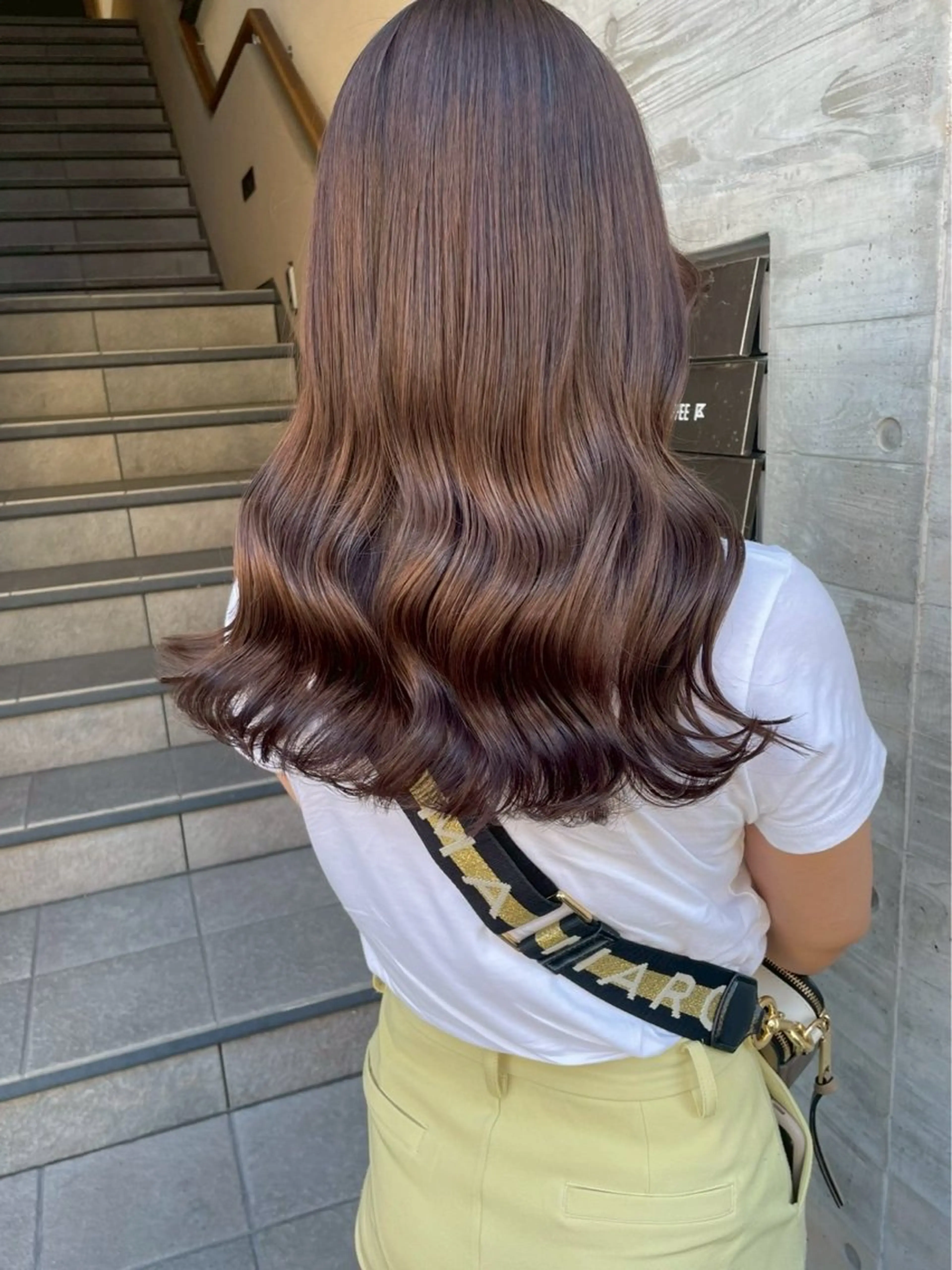 ロング カラー ヘアカラー ParveMix🎀 稲垣詞葉のヘアスタイル