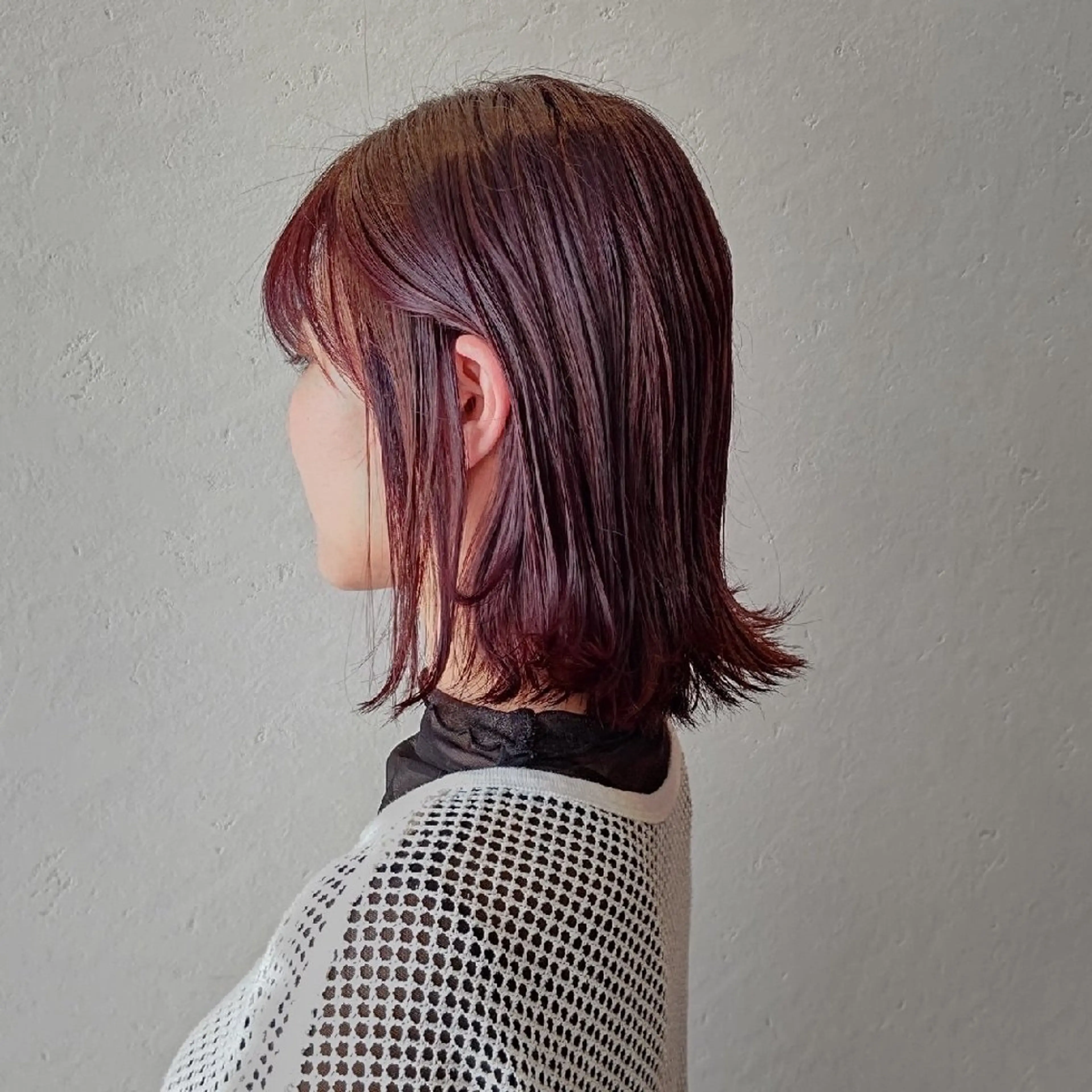 ミディアム カラー simon🩷半田 カットブリーチモデルのヘアスタイル