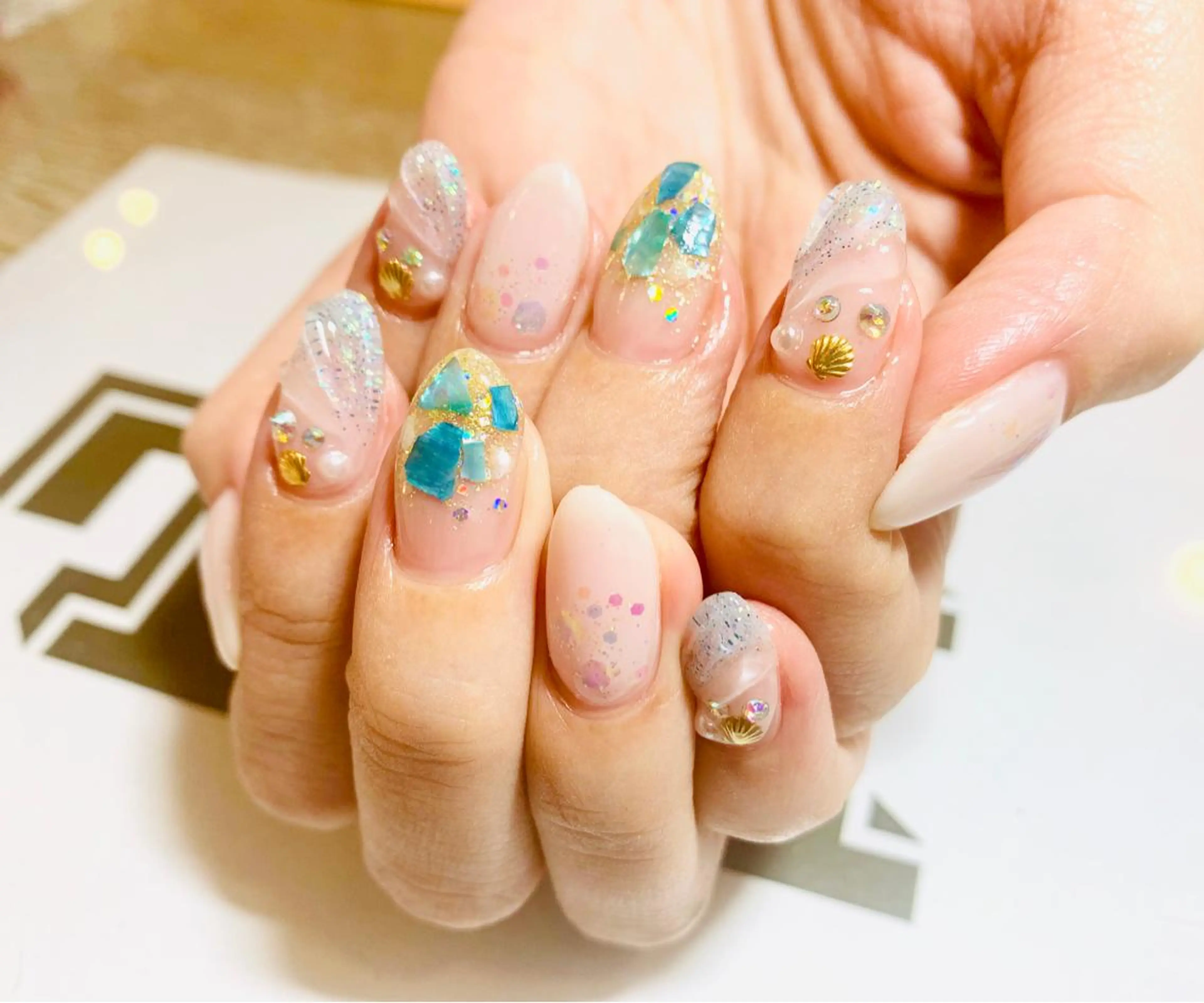 ネイル ハンドネイル JuniNail韓国 ネイリストsuのネイルデザイン