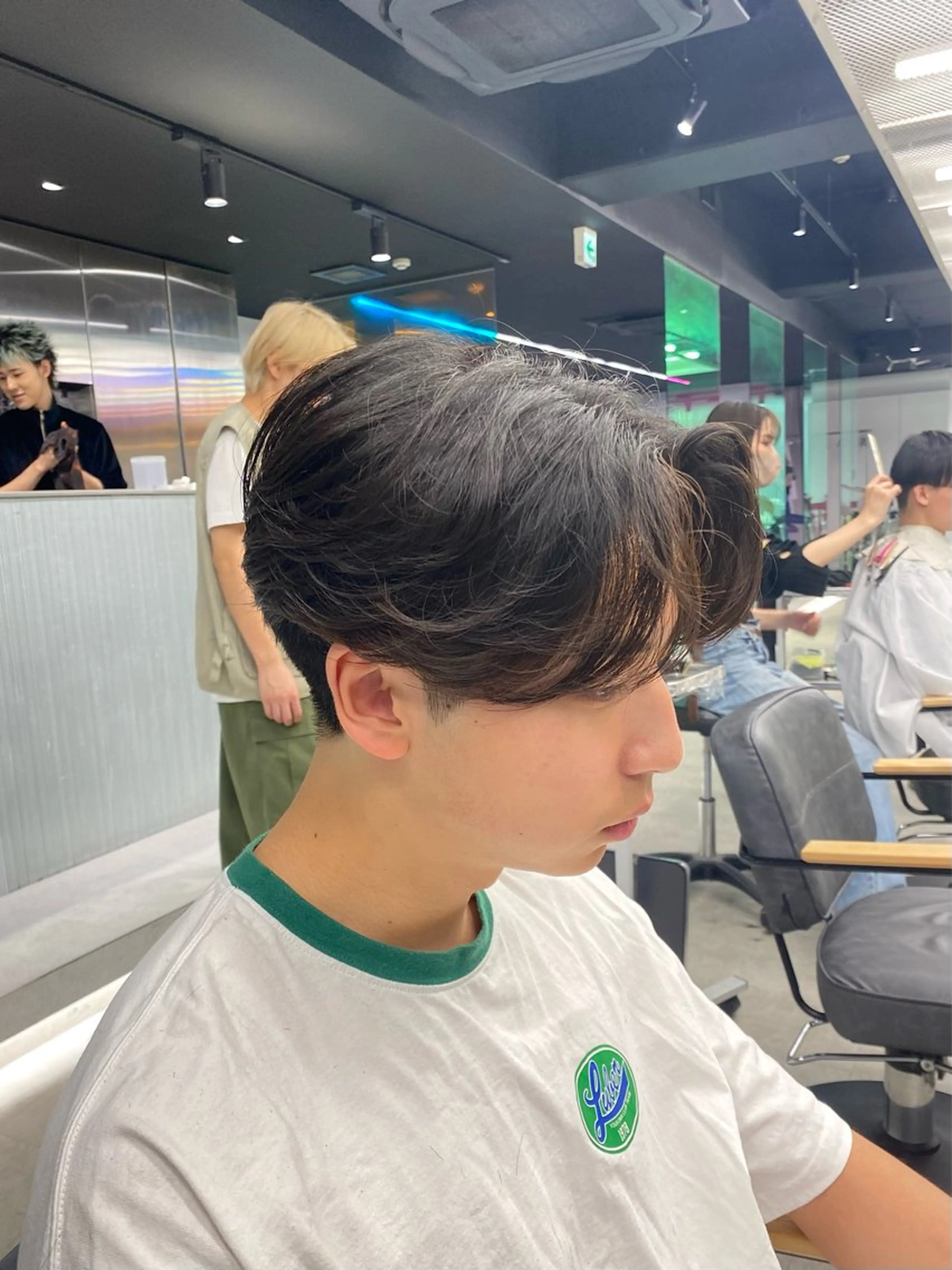 パーマ メンズ カット パーマ シャドウパーマ/ スパイキーショートのヘアスタイル