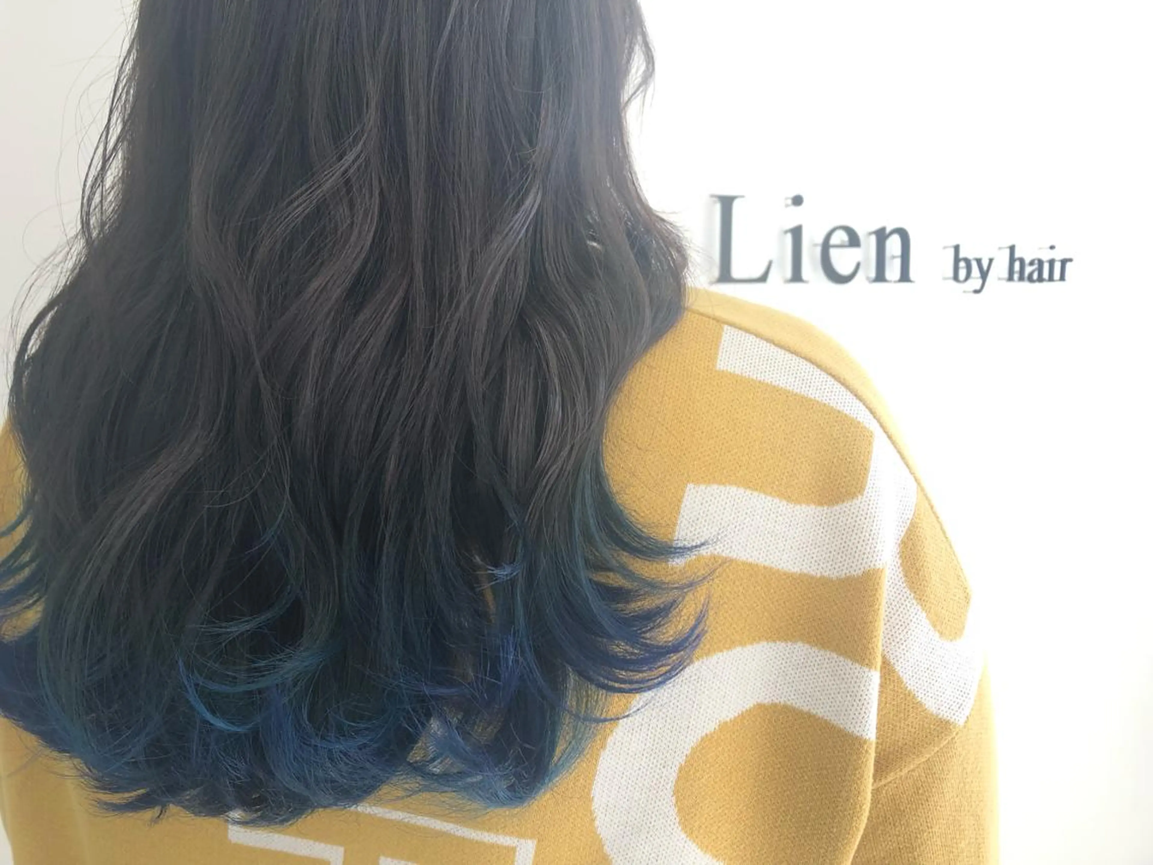 ロング カラー ブルーカラー Lien by hair所属・宮崎 睦のヘアスタイル