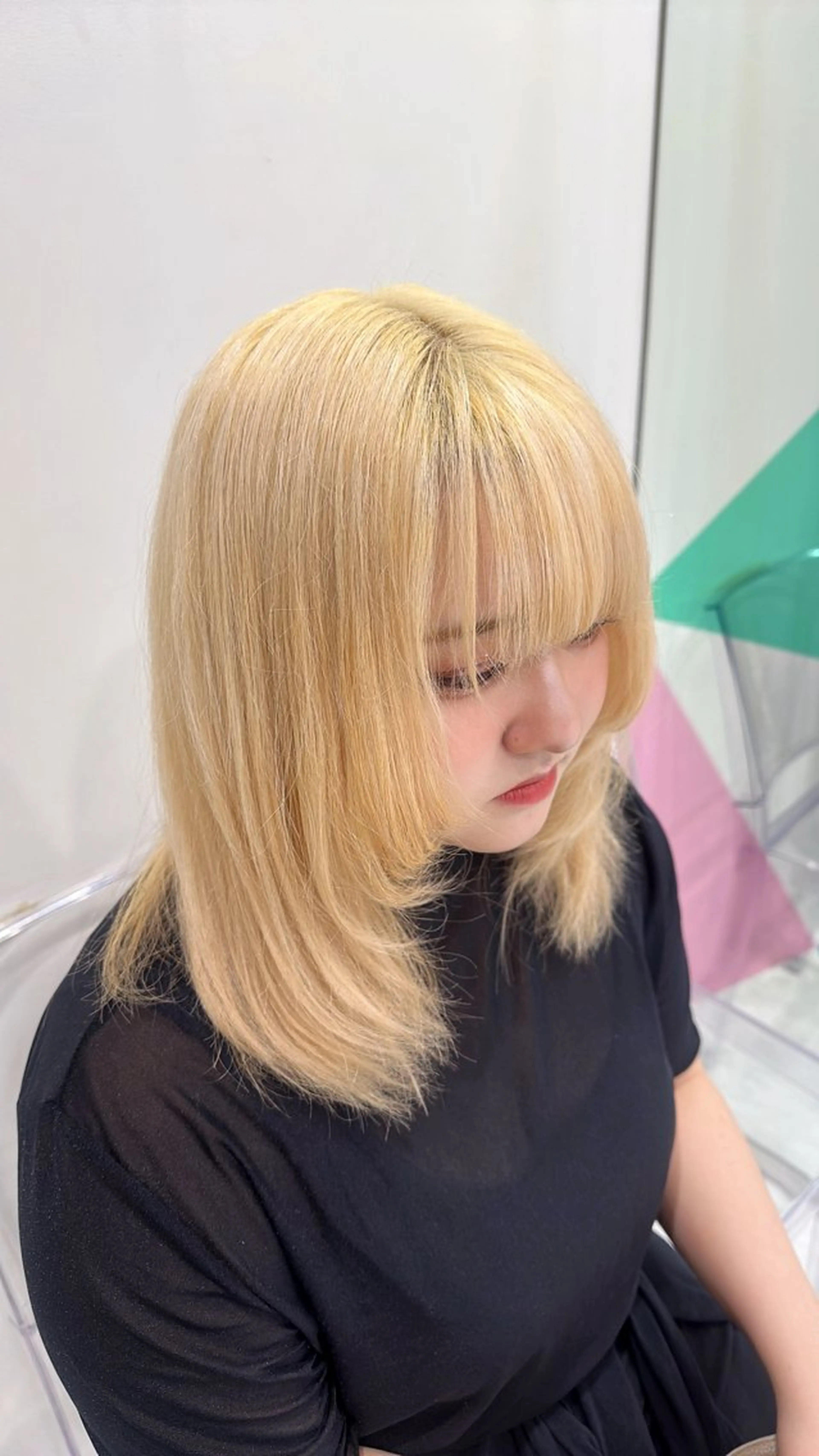 ミディアム カラー ハイトーン🌈メンズ カット♡Machanのヘアスタイル