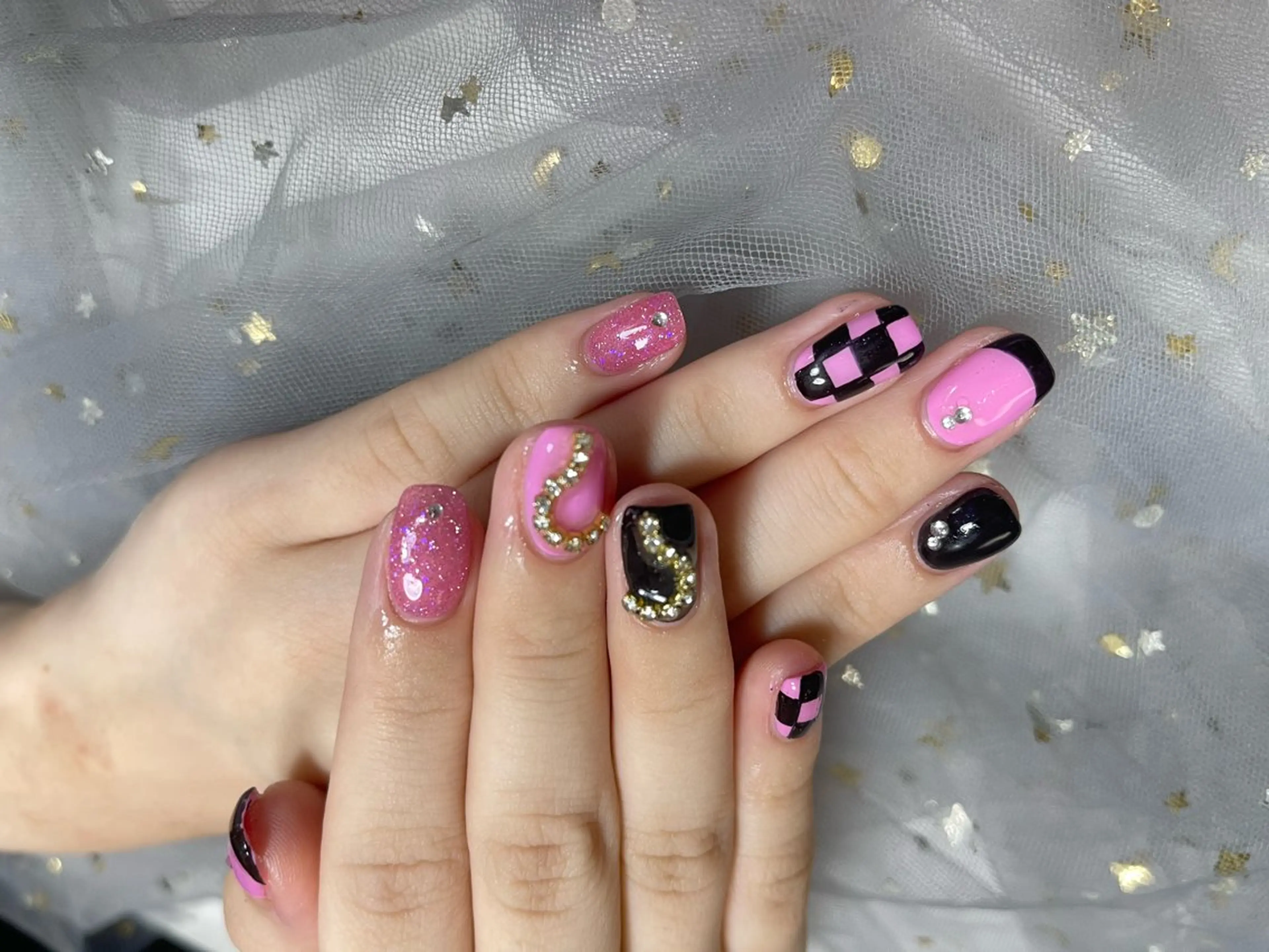 ネイル ハンドネイル 🎀ネイルサロン エクラYUI🎀のネイルデザイン