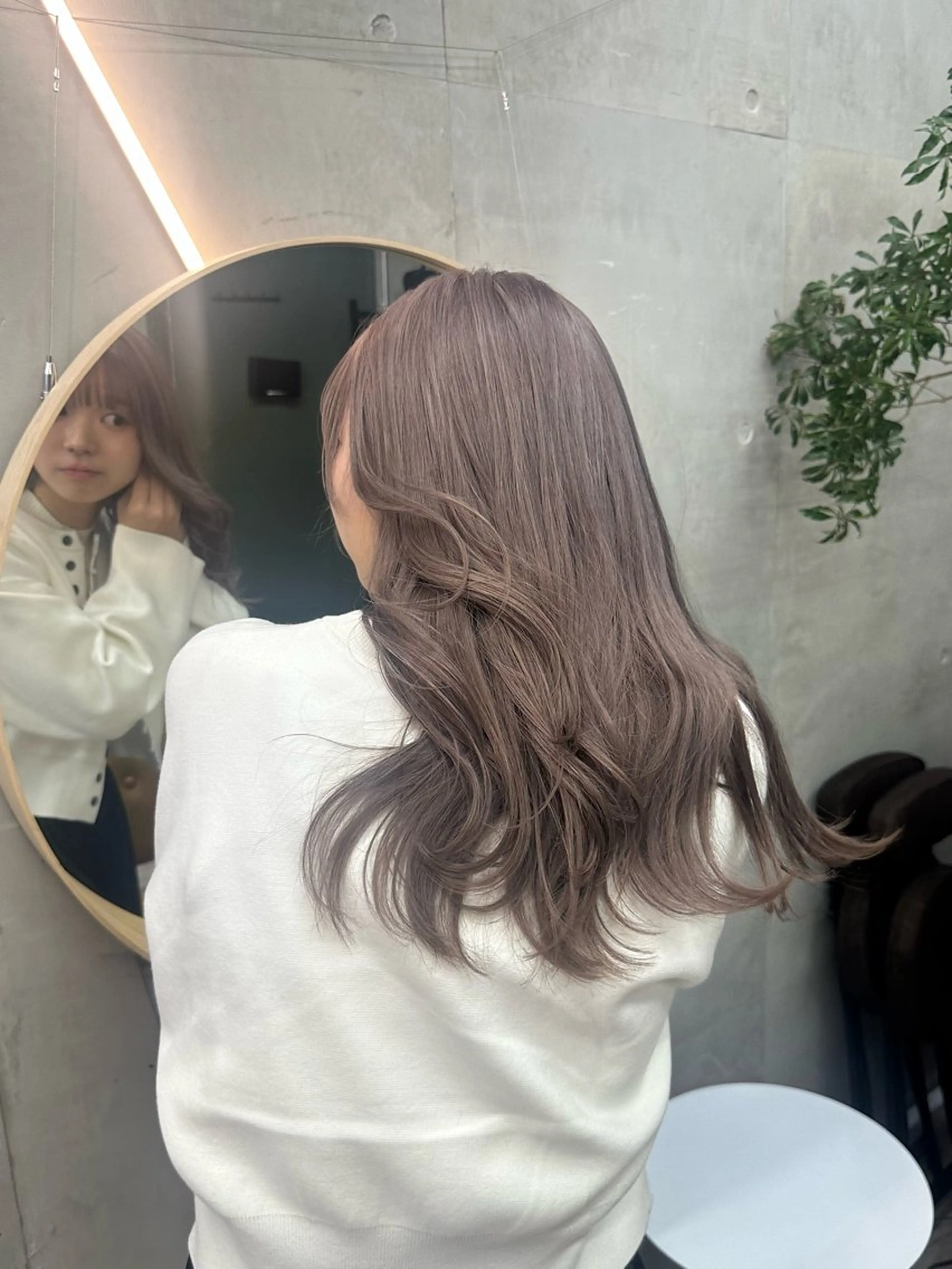 ロング カラー グレージュ ヘアカラー トリートメント SALT WATER　恵比寿所属・レイヤーカット💫 ／HARUKA🎀のヘアスタイル