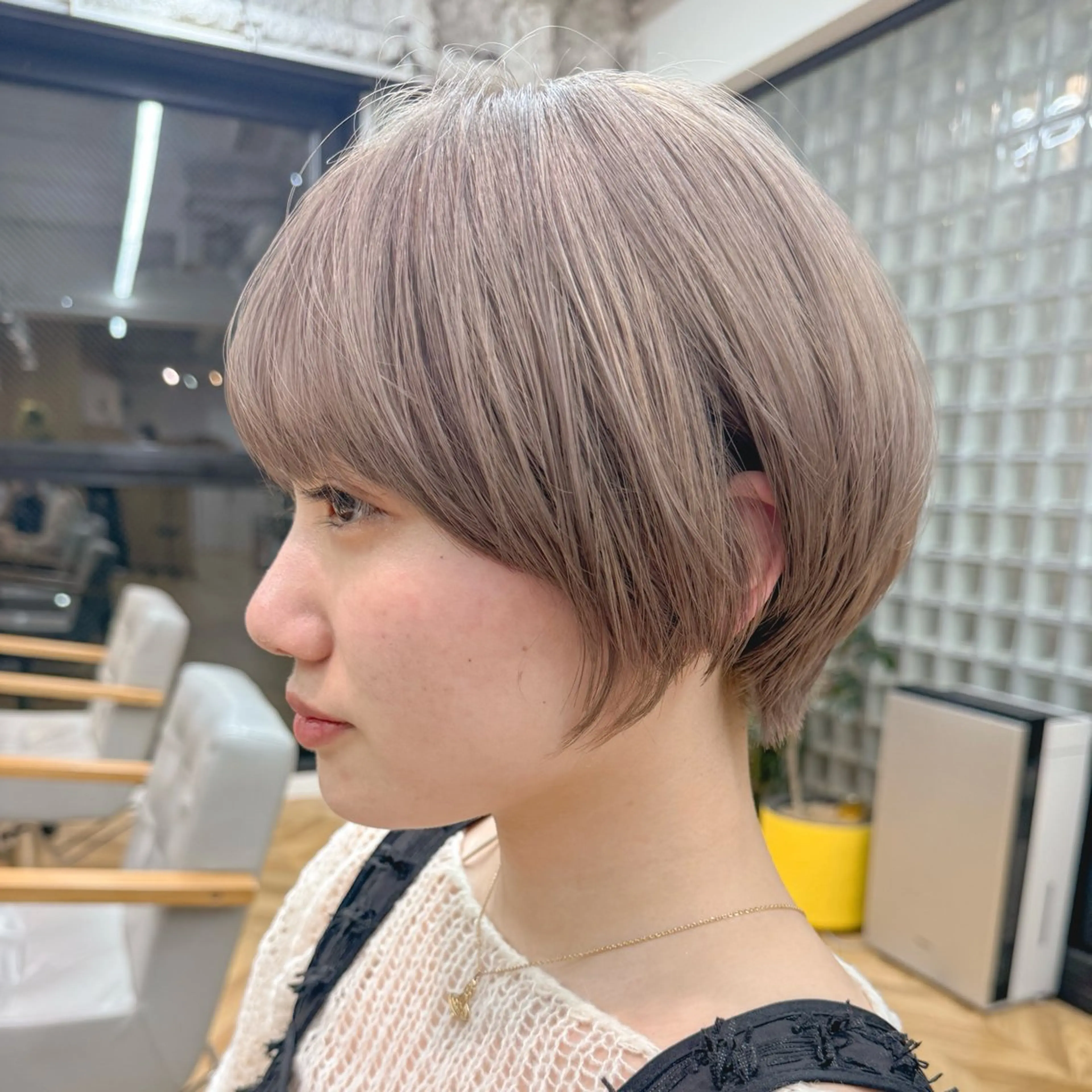 ショート ヘアカラー トリートメント ベージュ🧸/ボブ ダブルカラー/このかのヘアスタイル