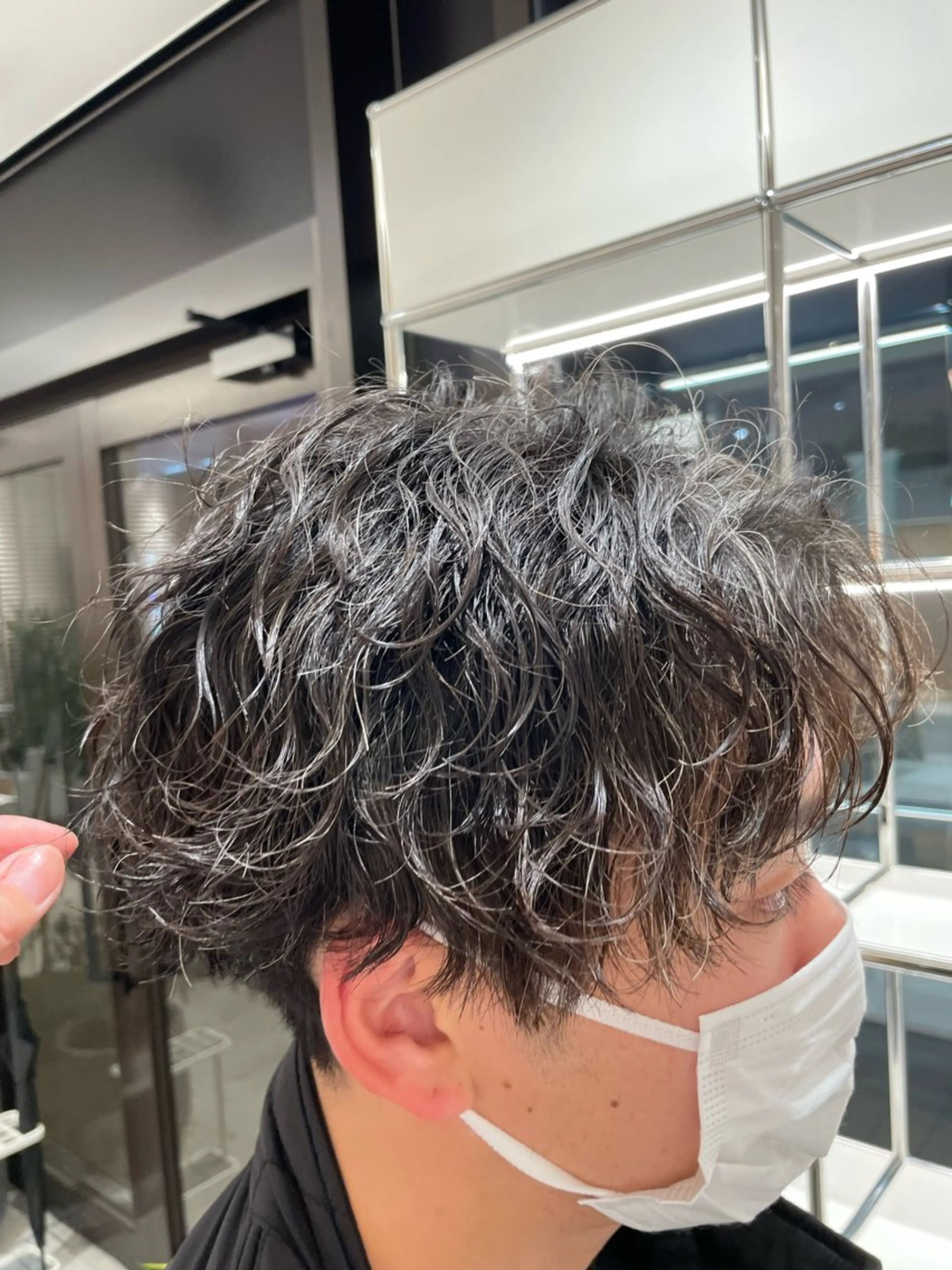 メンズ メンズパーマ 波巻きパーマ カット パーマ 植原 瑞樹のヘアスタイル