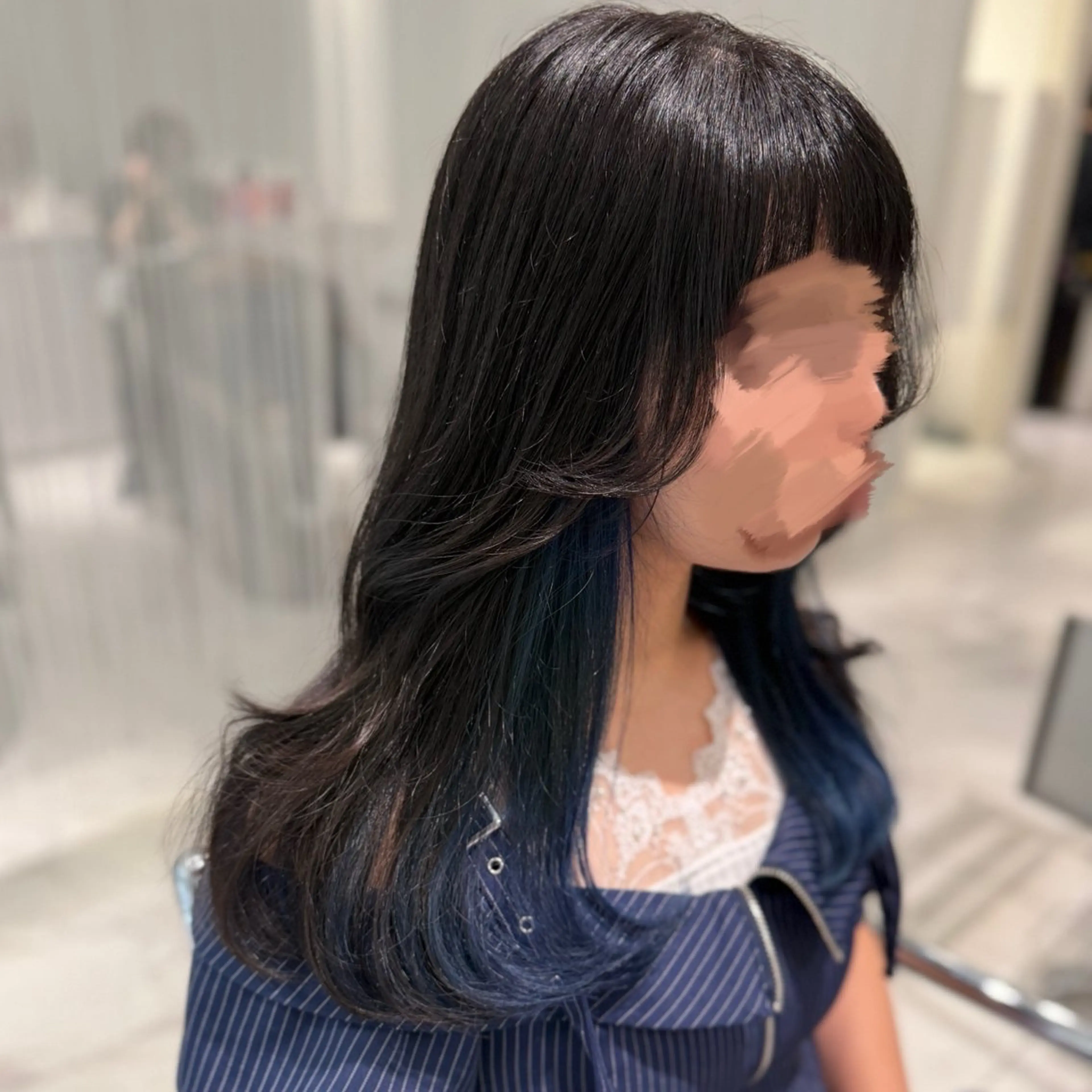 セミロング 韓国スタイル🇰🇷 児島葉月のヘアスタイル