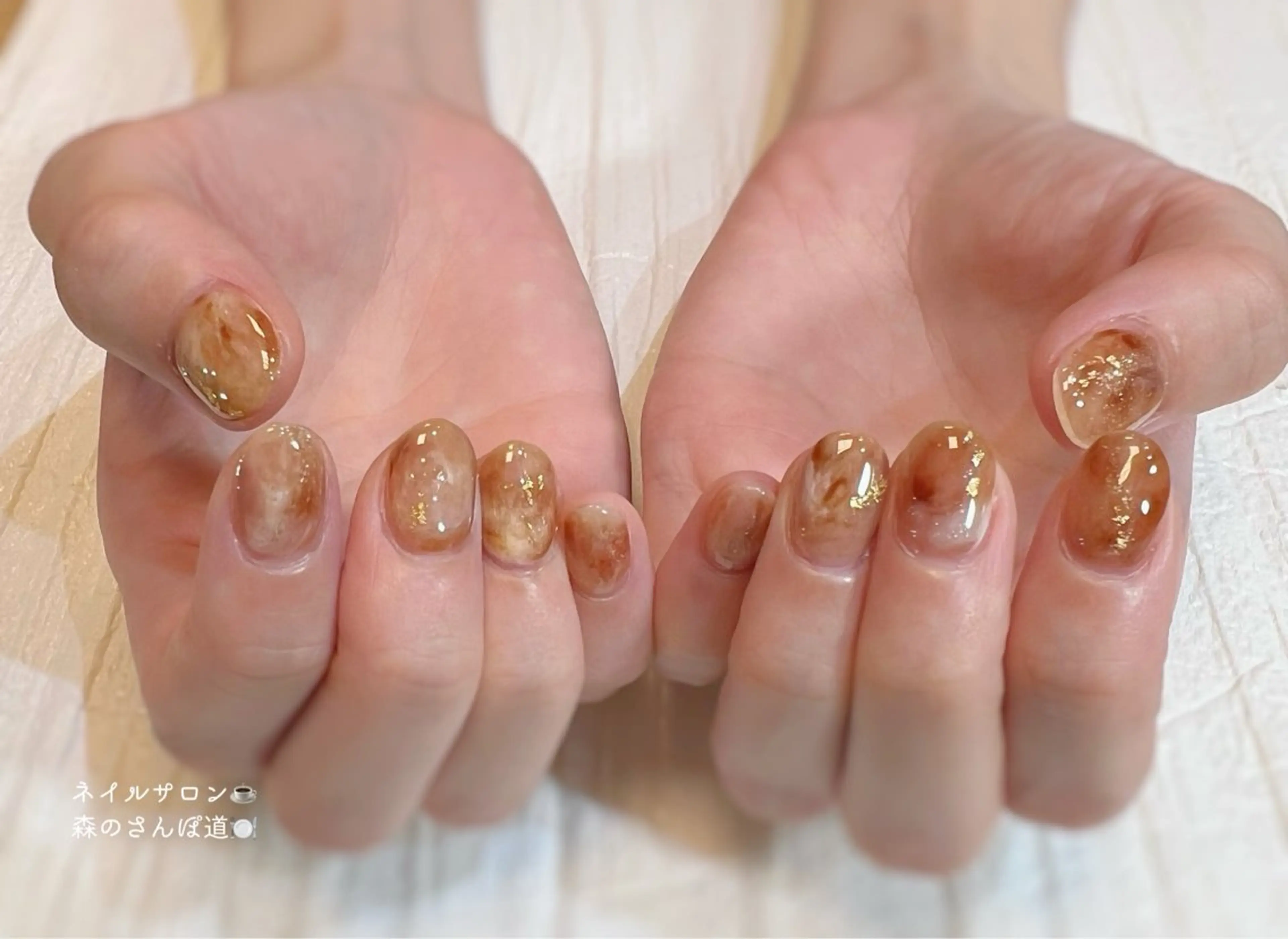 ネイル ハンドネイル 森のさんぽ道所属・ショートネイル 森のさんぽ道のネイルデザイン